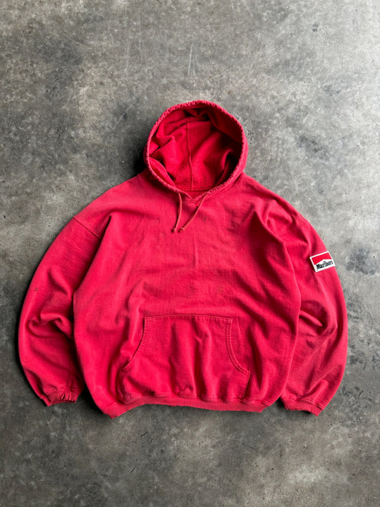 Vintage Red Marlboro Hoodie - XL