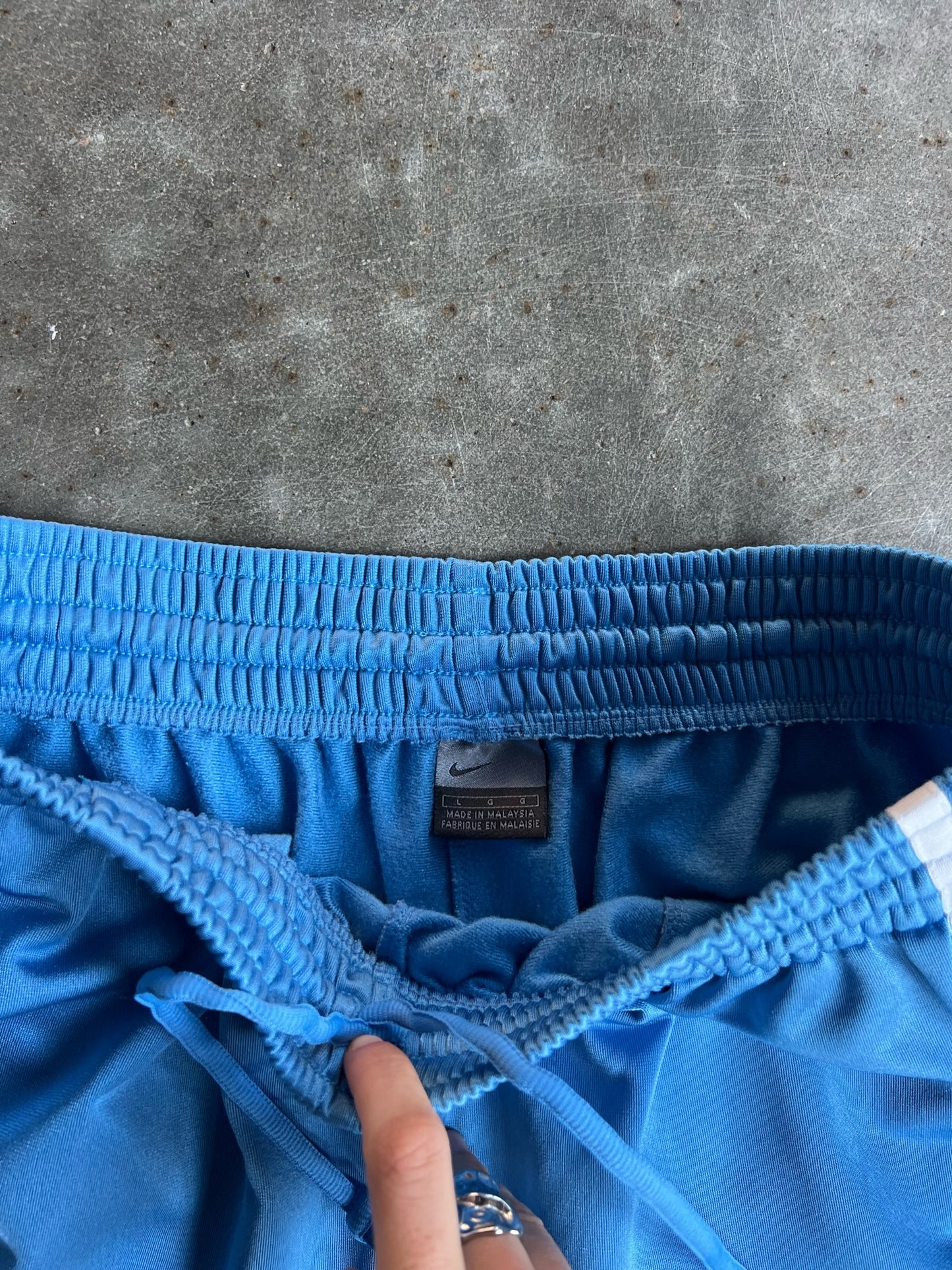 Vintage Baby Blue Nike Track Pants - L