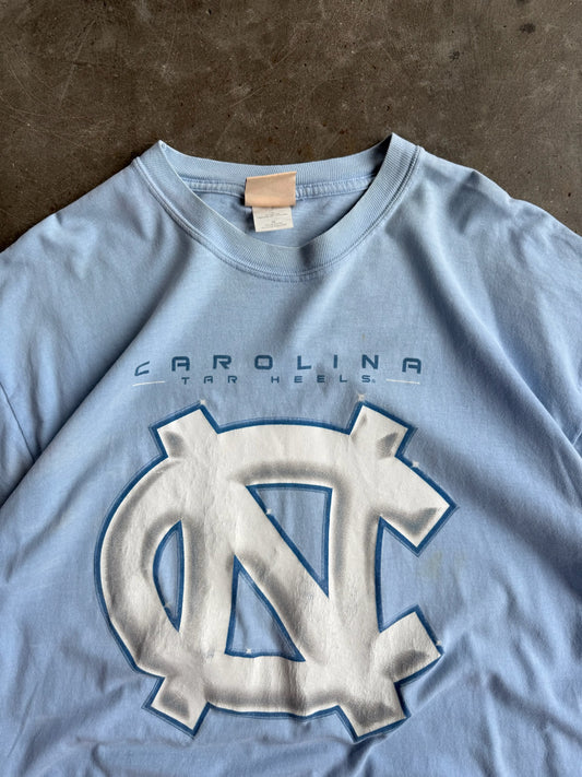 Vintage Faded North University of Carolina Distressed Tee - XL