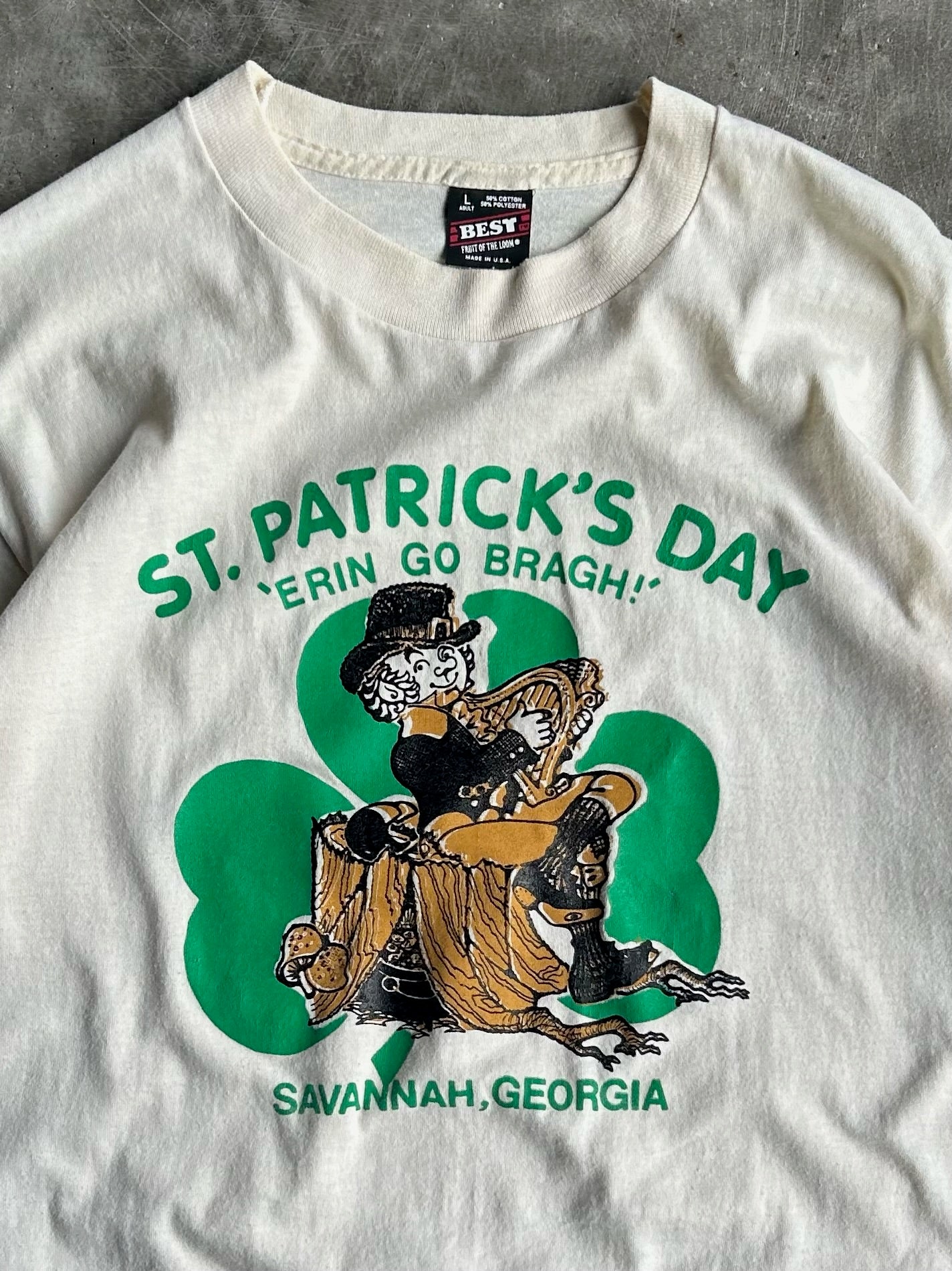 Vintage St Patrick’s Day ‘Erin Go Bragh!’ Tee - L