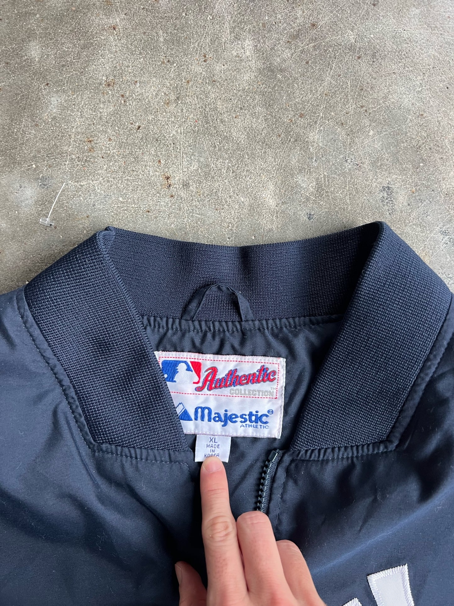 Vintage MLB Navy Yankees Jacket - XL