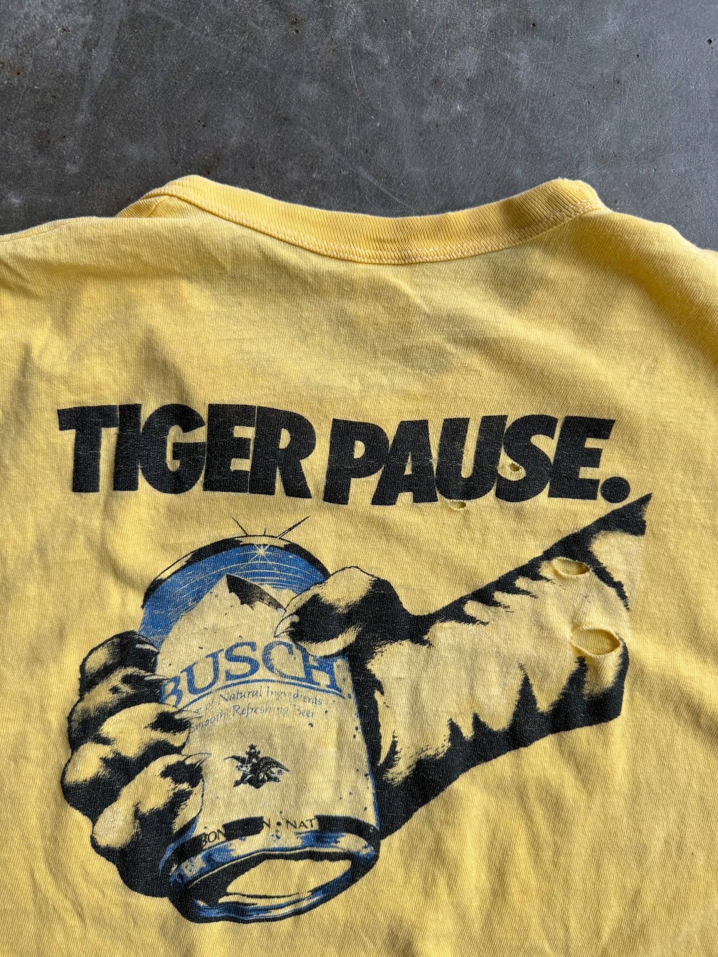 True Vintage Single Stitch Mizzou Basketball Distressed Tee - L