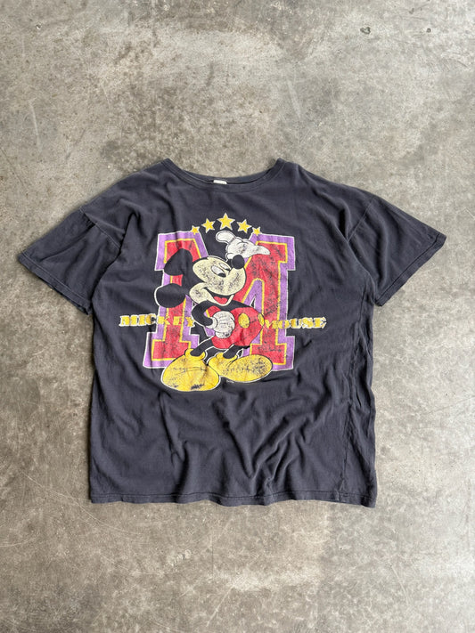 Vintage Black Mickey Mouse Shirt - XL