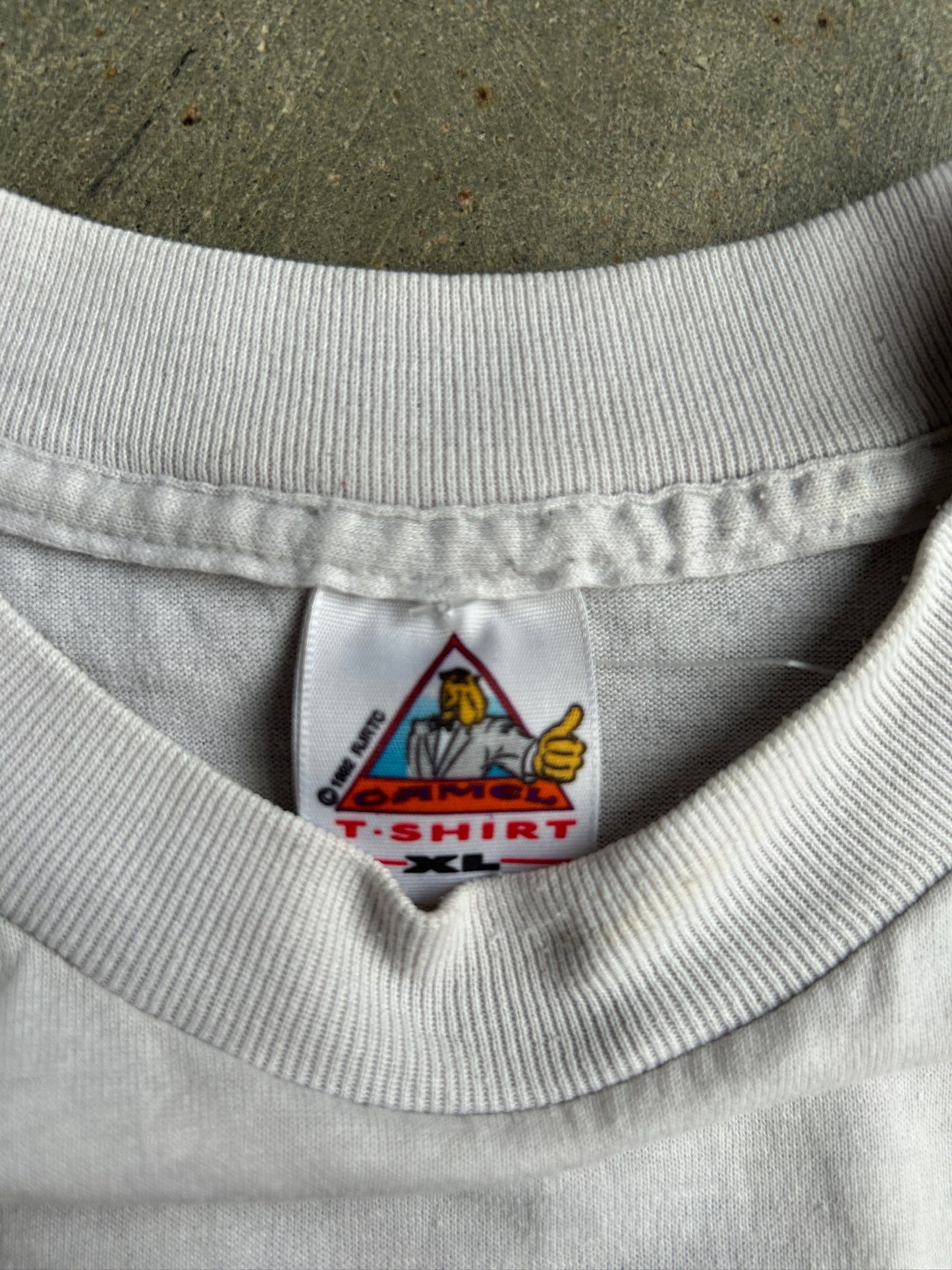 Vintage Single-Stitch '92 Grand Prix Camel Racing Cropped Tee - XL