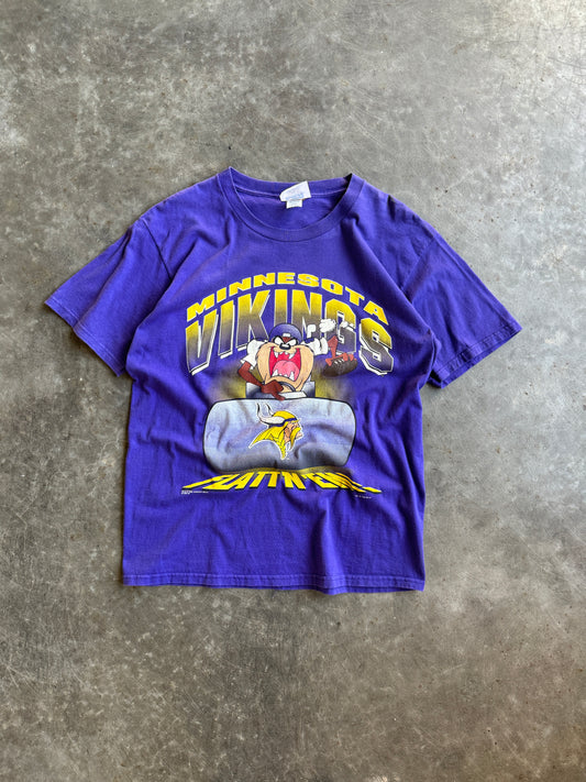 Vintage Minnesota Vikings Looney Tunes Shirt - L