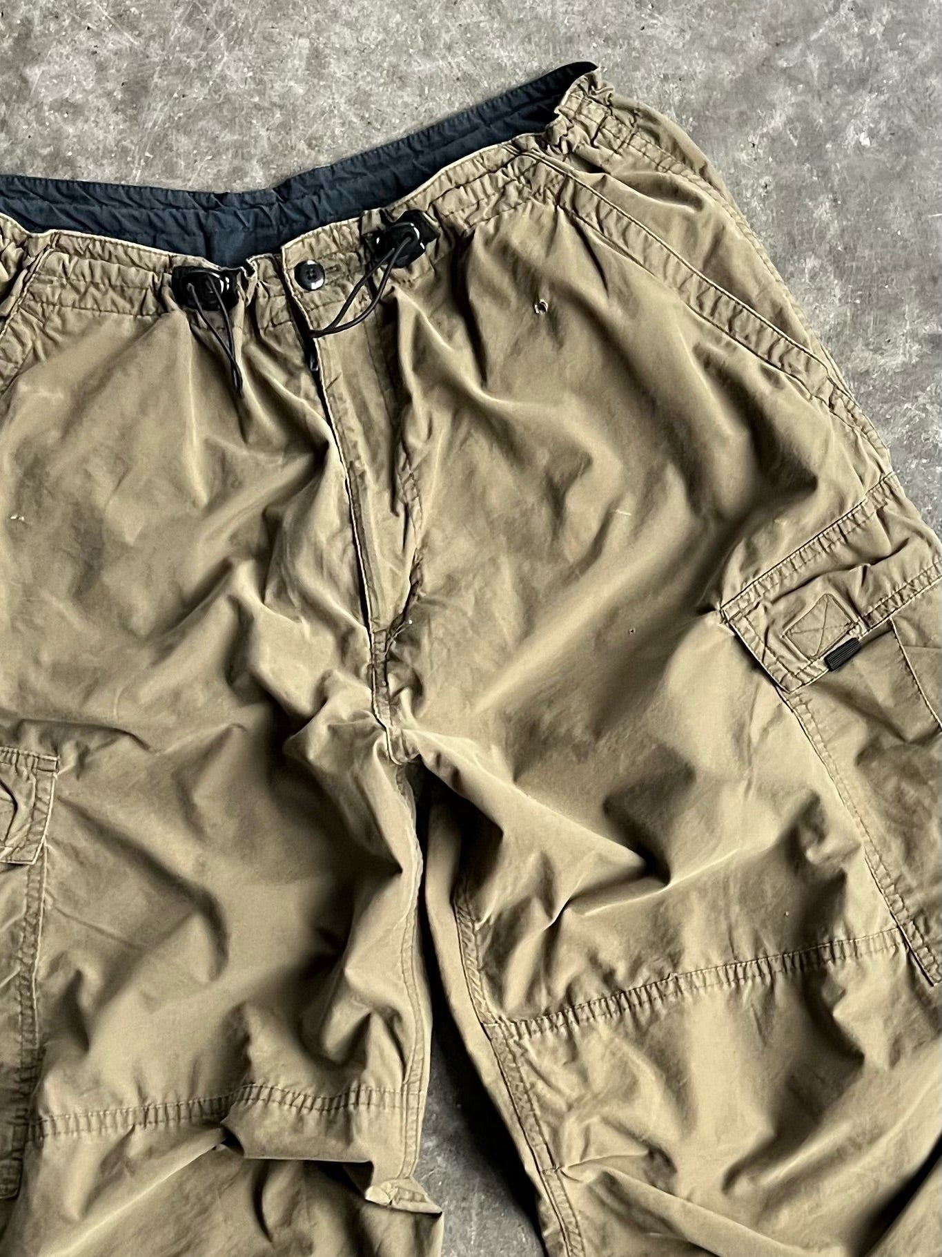 Vintage Army Green Drawstring Utility Pants - L