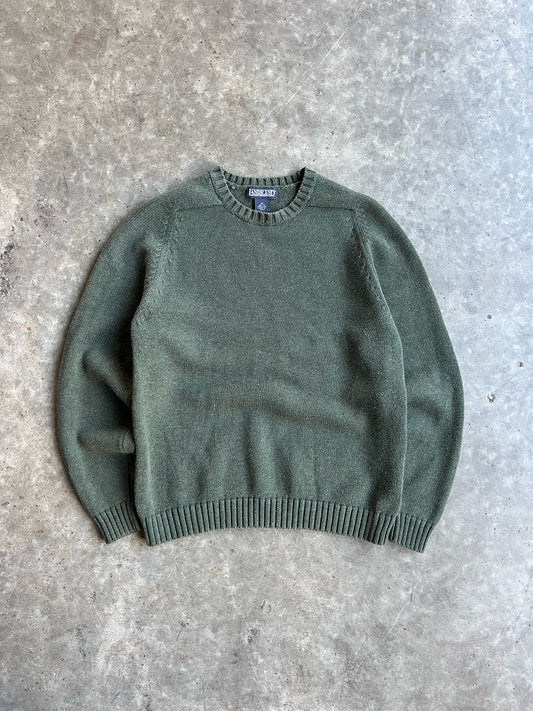 Vintage Forest Green Lands End Sweater - M