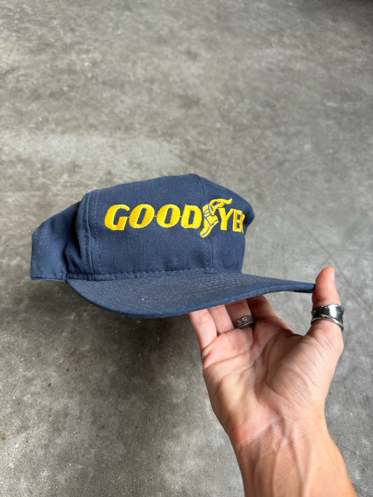 Vintage Navy Good Year Snapback Hat