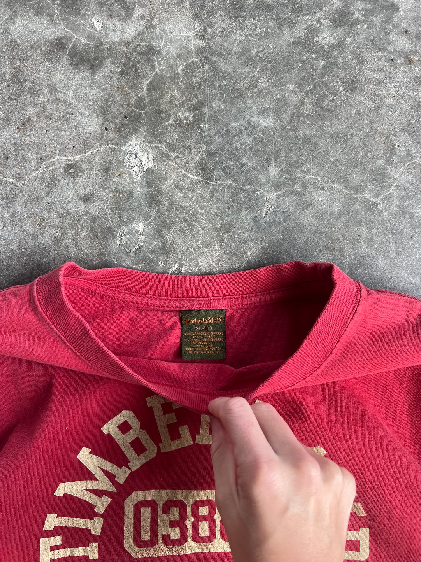 Vintage Red Timberland Shirt - XL