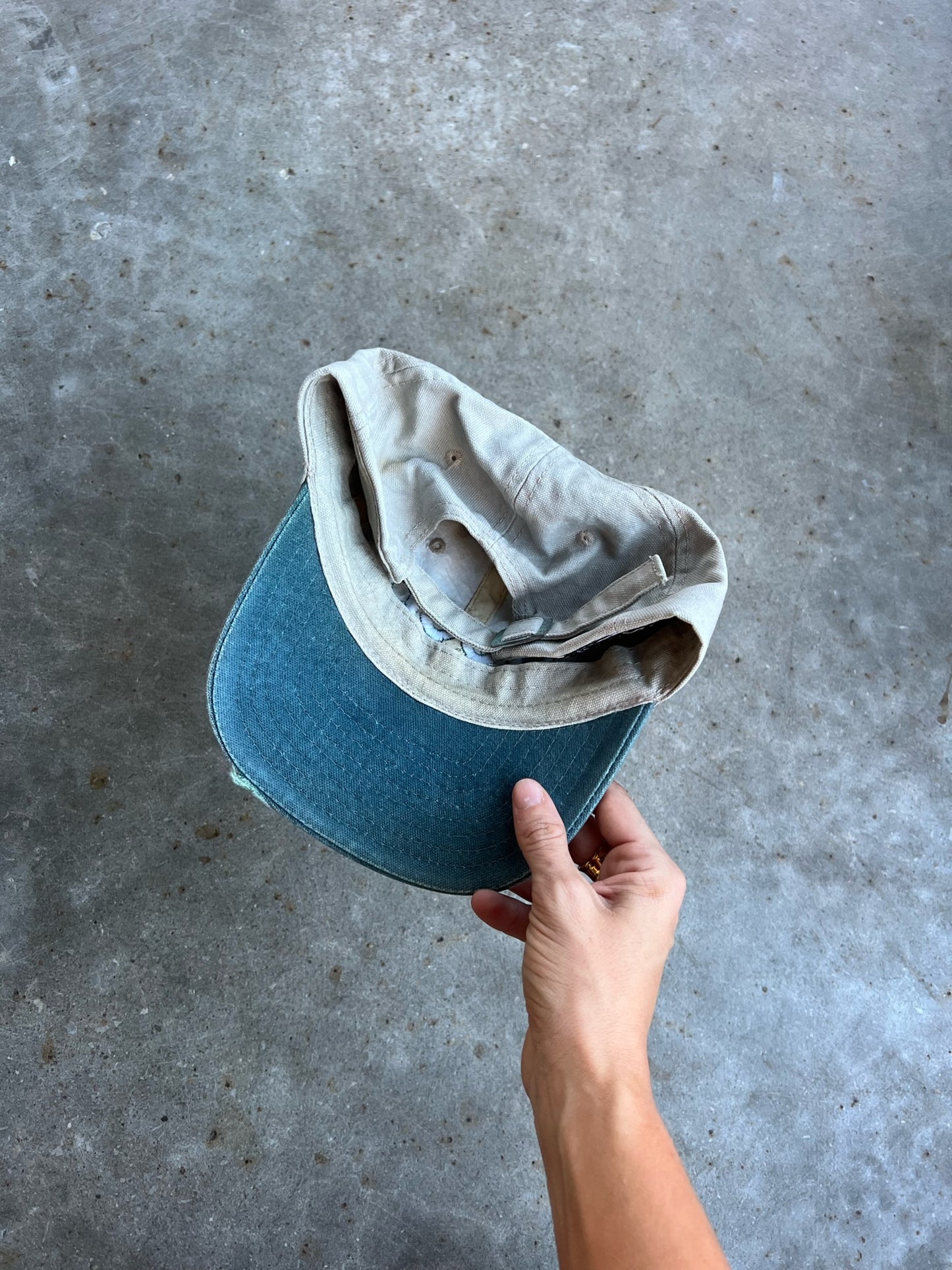 Vintage Two Toned Jeep StrapBack Hat