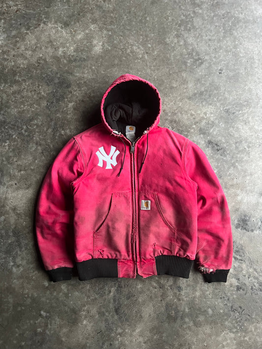 Vintage Red Yankees Carhartt Jacket - M