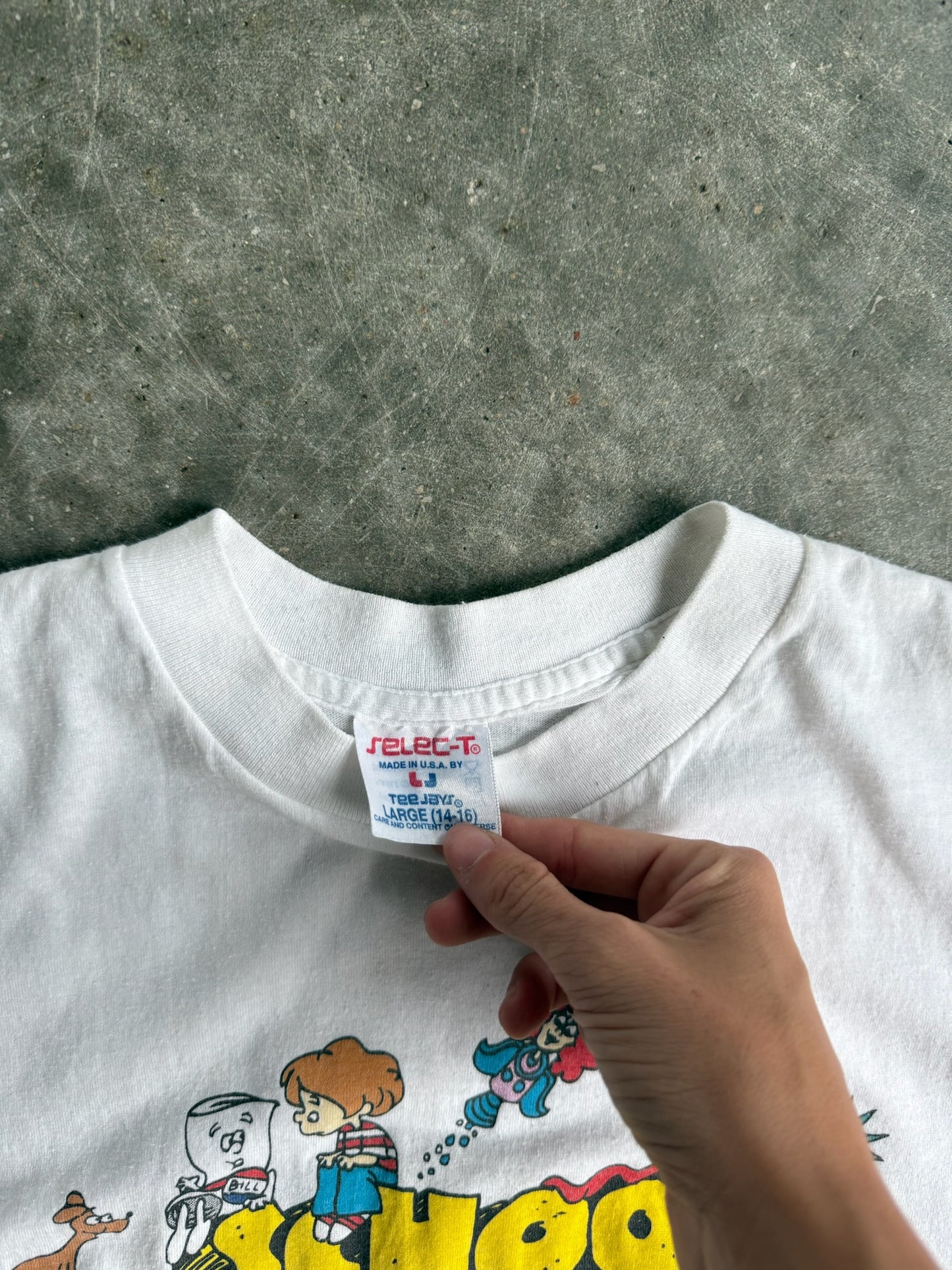 Vintage Single Stitch School House Rock Distressed Tee - S