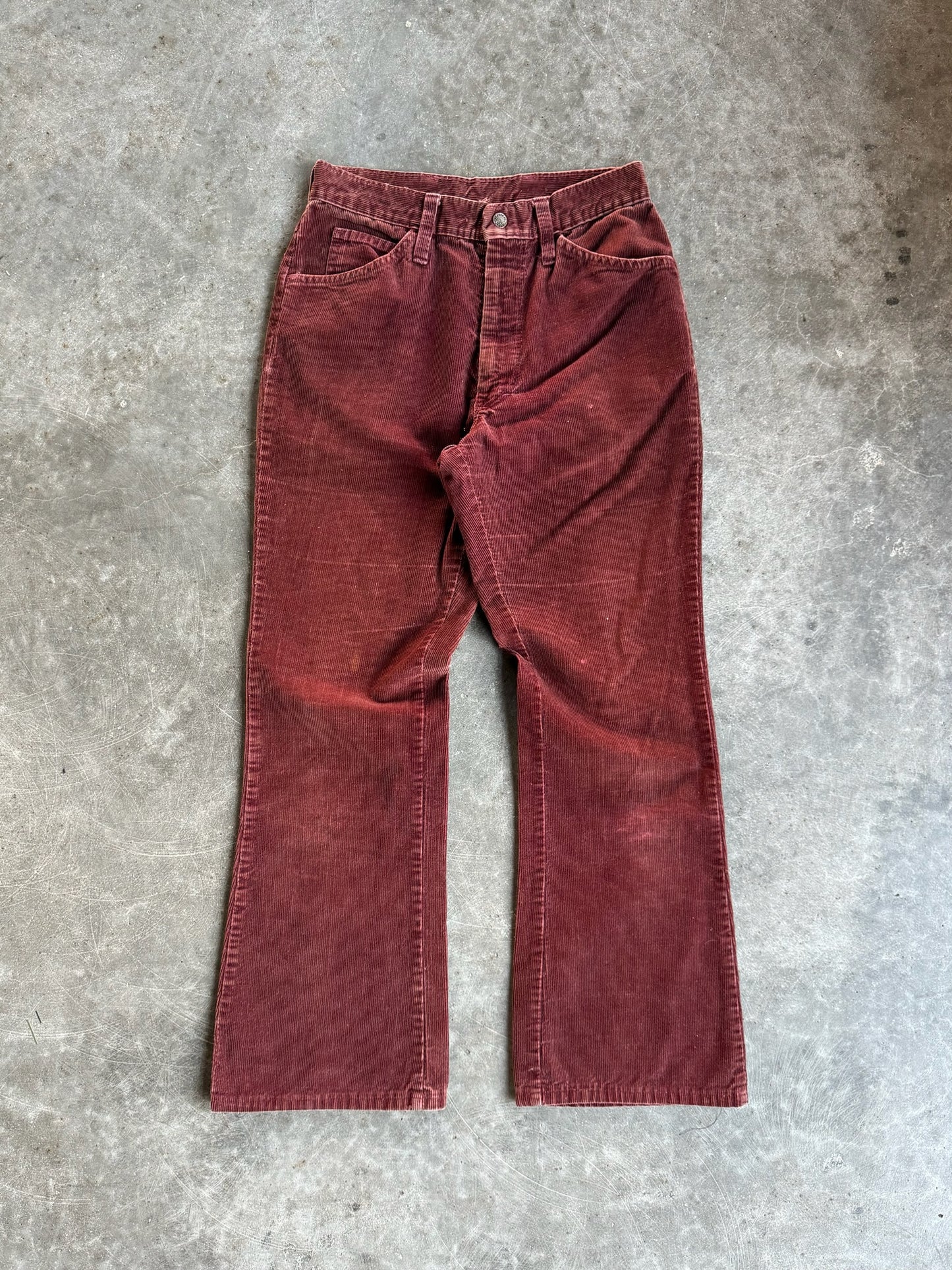 Vintage Flared Corduroy Pants - 26X27