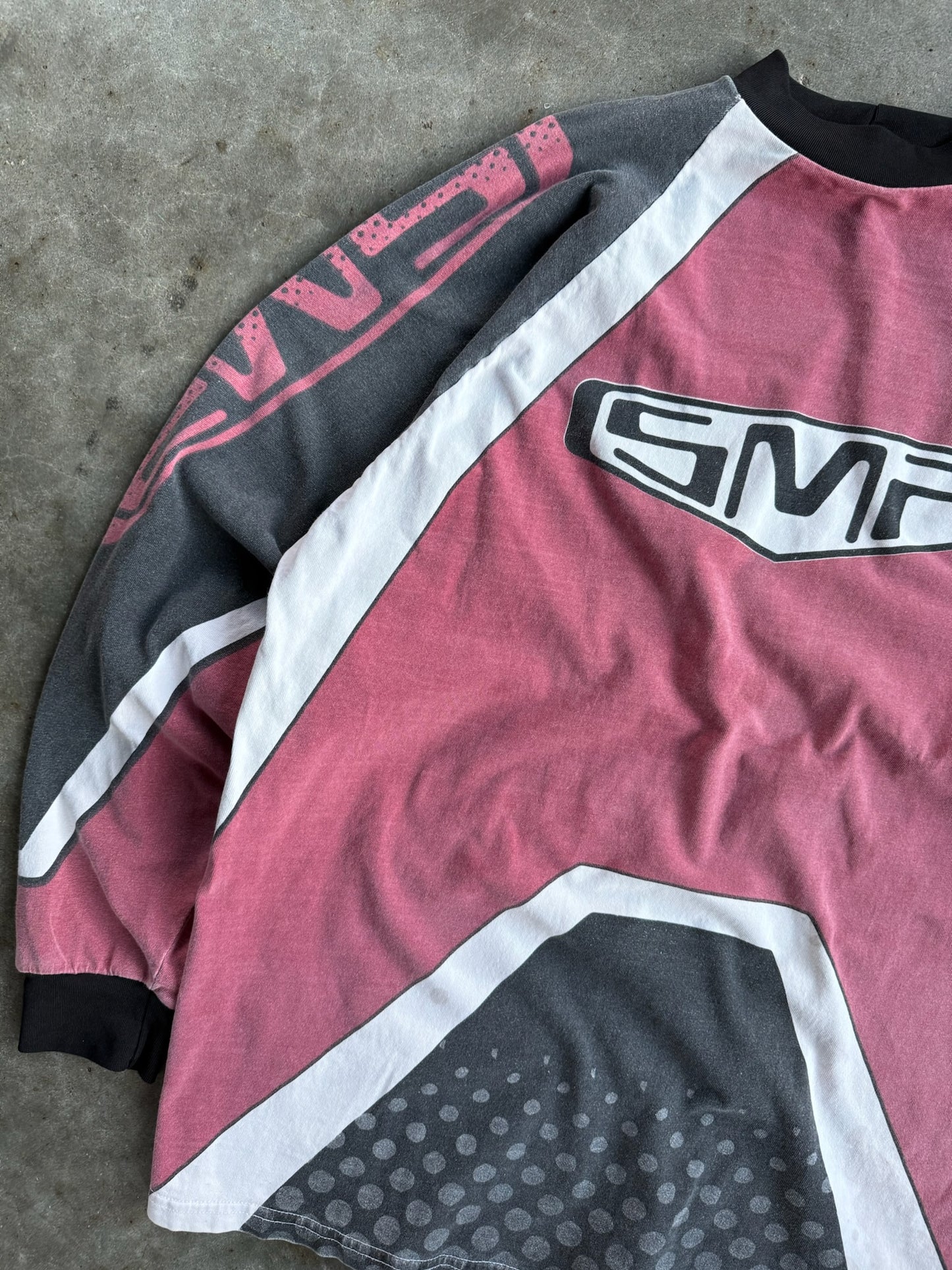 Vintage SMP International Faded Racing Long Sleeve Jersey - XL