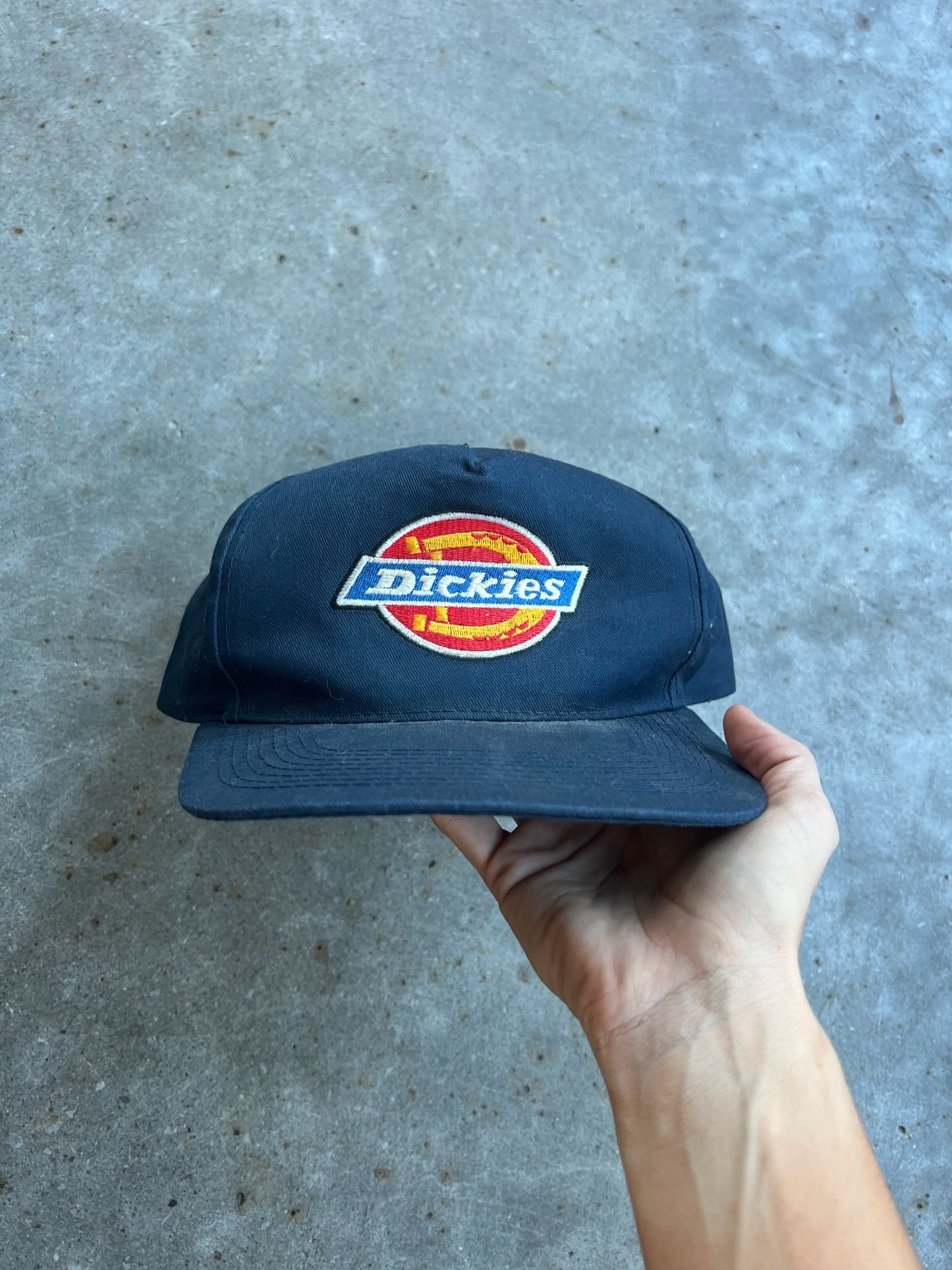 Vintage Navy Dickies Snapback Hat