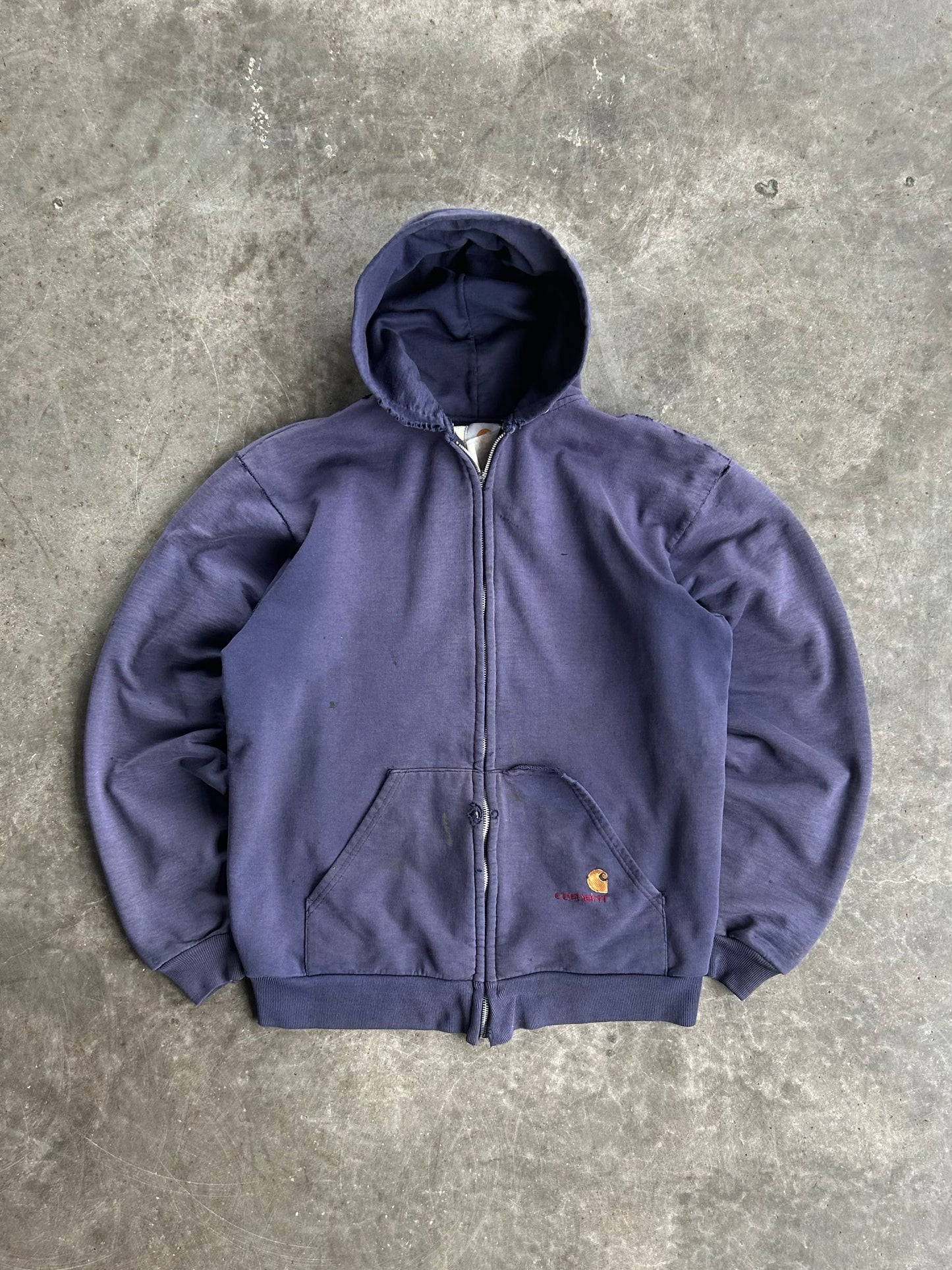 Vintage Navy Carhartt Zip Up - XL