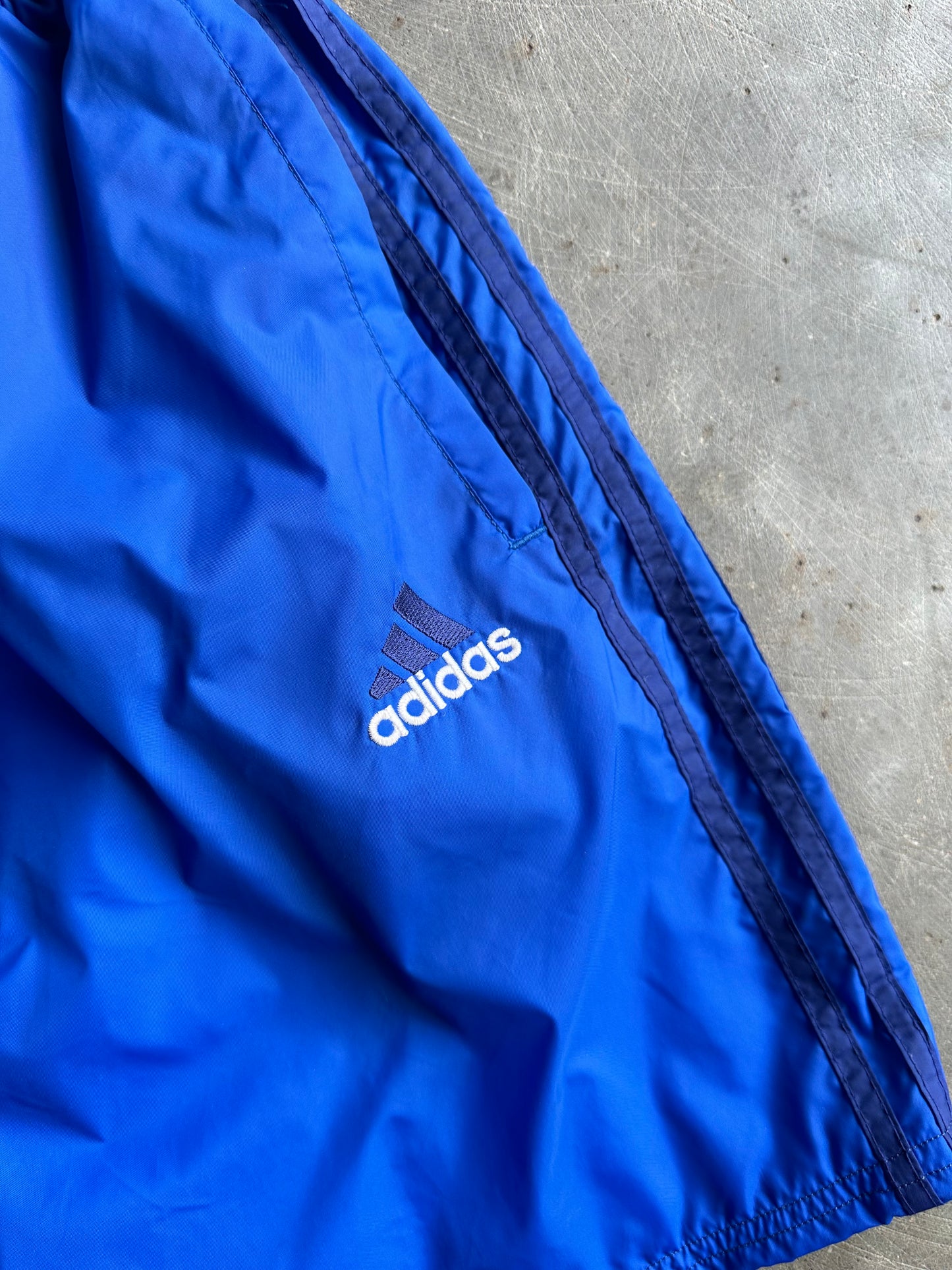 Reworked Blue Adidas Shorts - XL