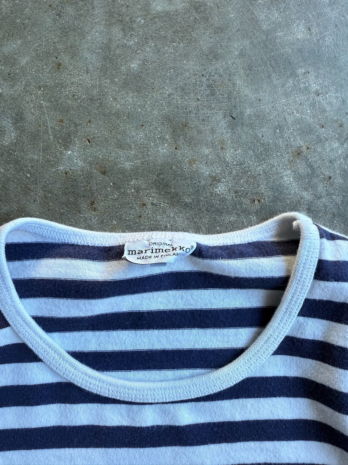 Vintage Marimekko Stripe Long Sleeve Shirt - XS