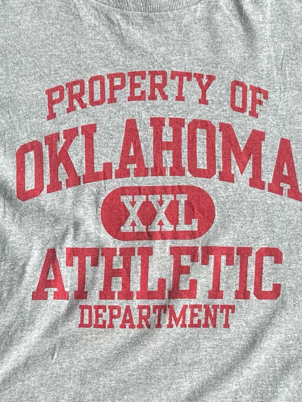 Vintage Property Of Oklahoma Athletics Department Long Sleeve Shirt - XL