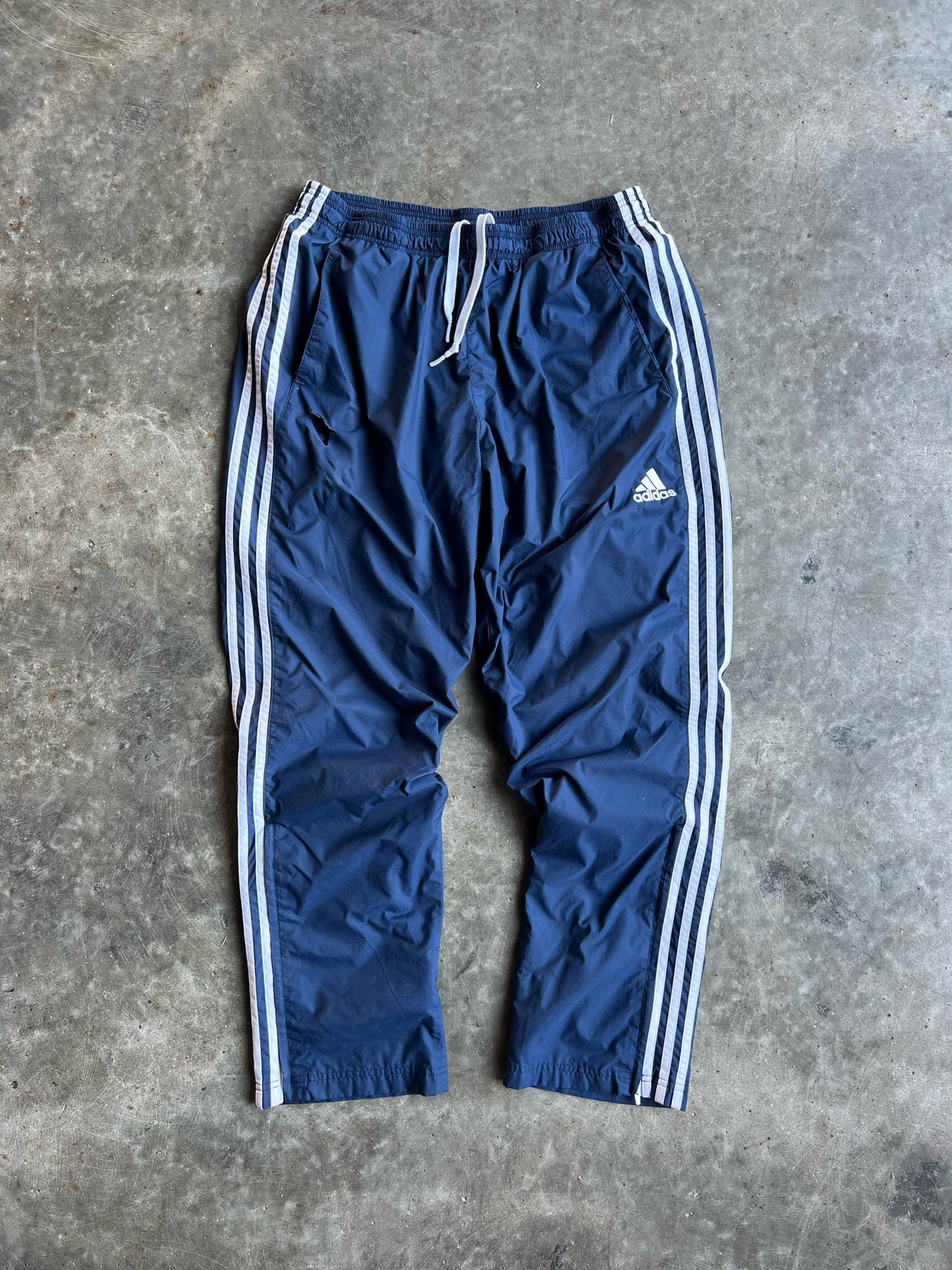 Navy Adidas Track Pants - XL