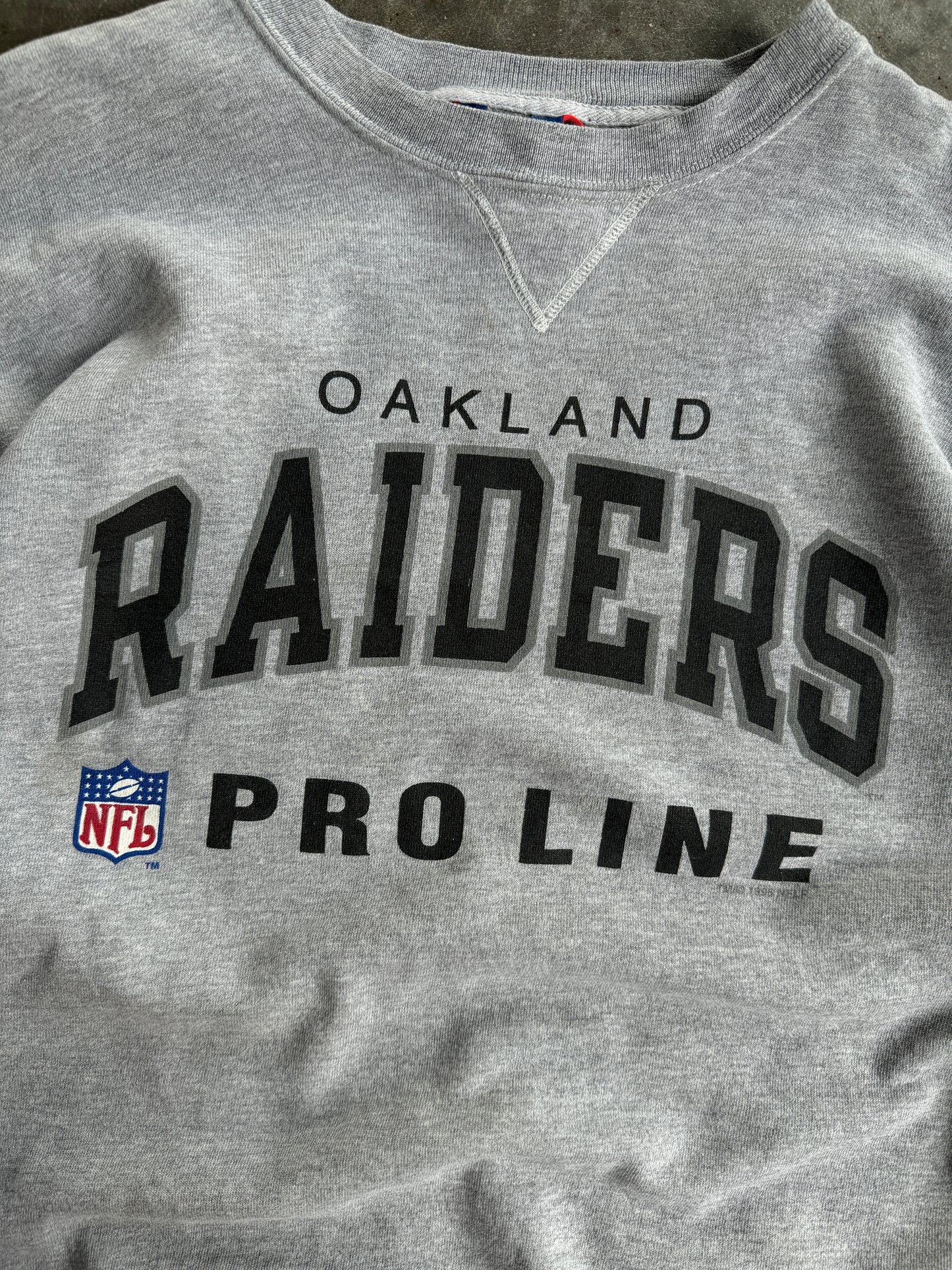 Vintage Oakland Raiders Pro Line Crew - XL