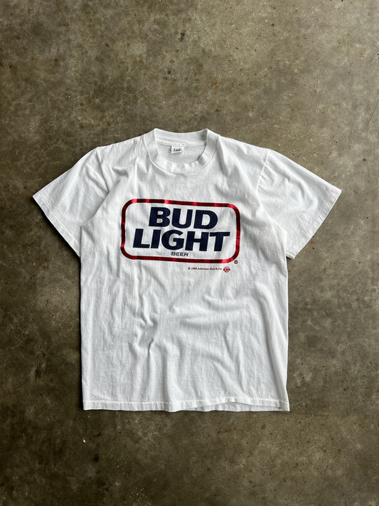 Vintage White Bud Light Shirt - M