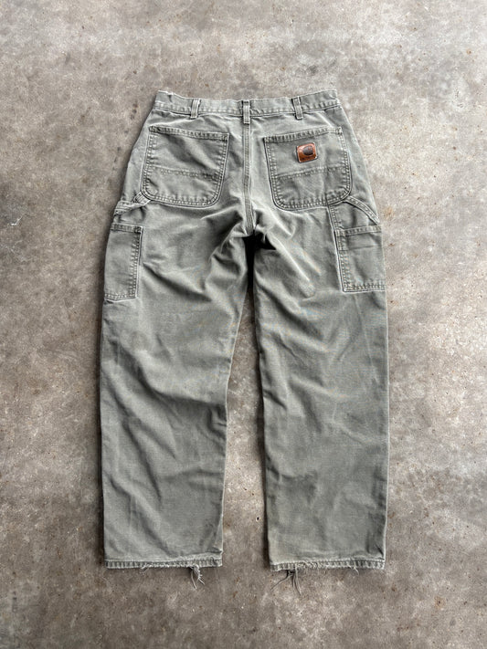 Vintage Green Carhartt Carpenter Pants - 32