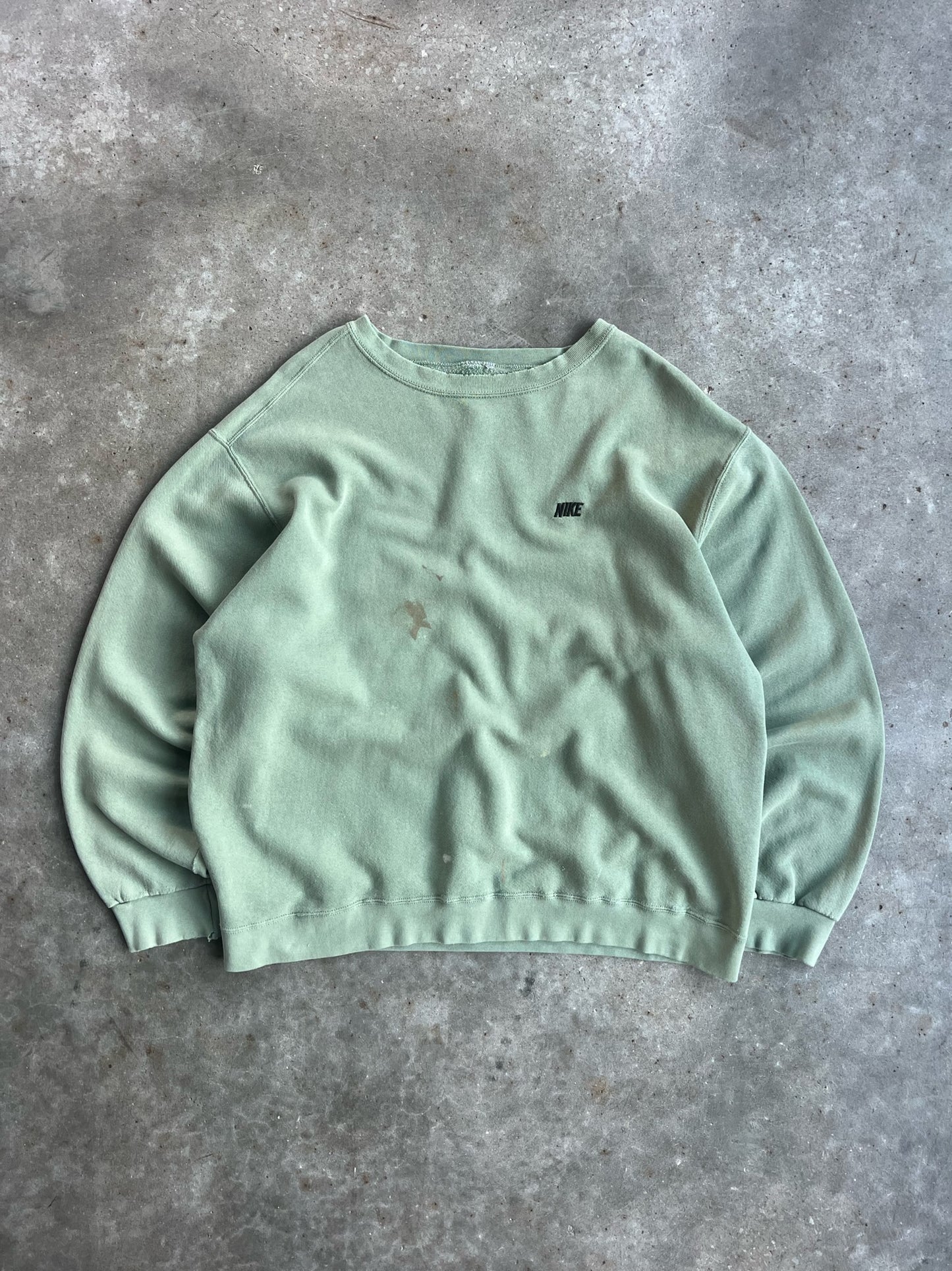 Vintage Olive Green Nike Crew - XL