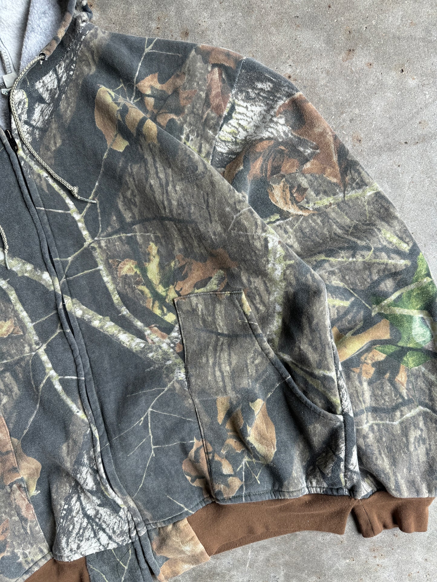 Vintage Trail Crest Camo Zip-Up - L