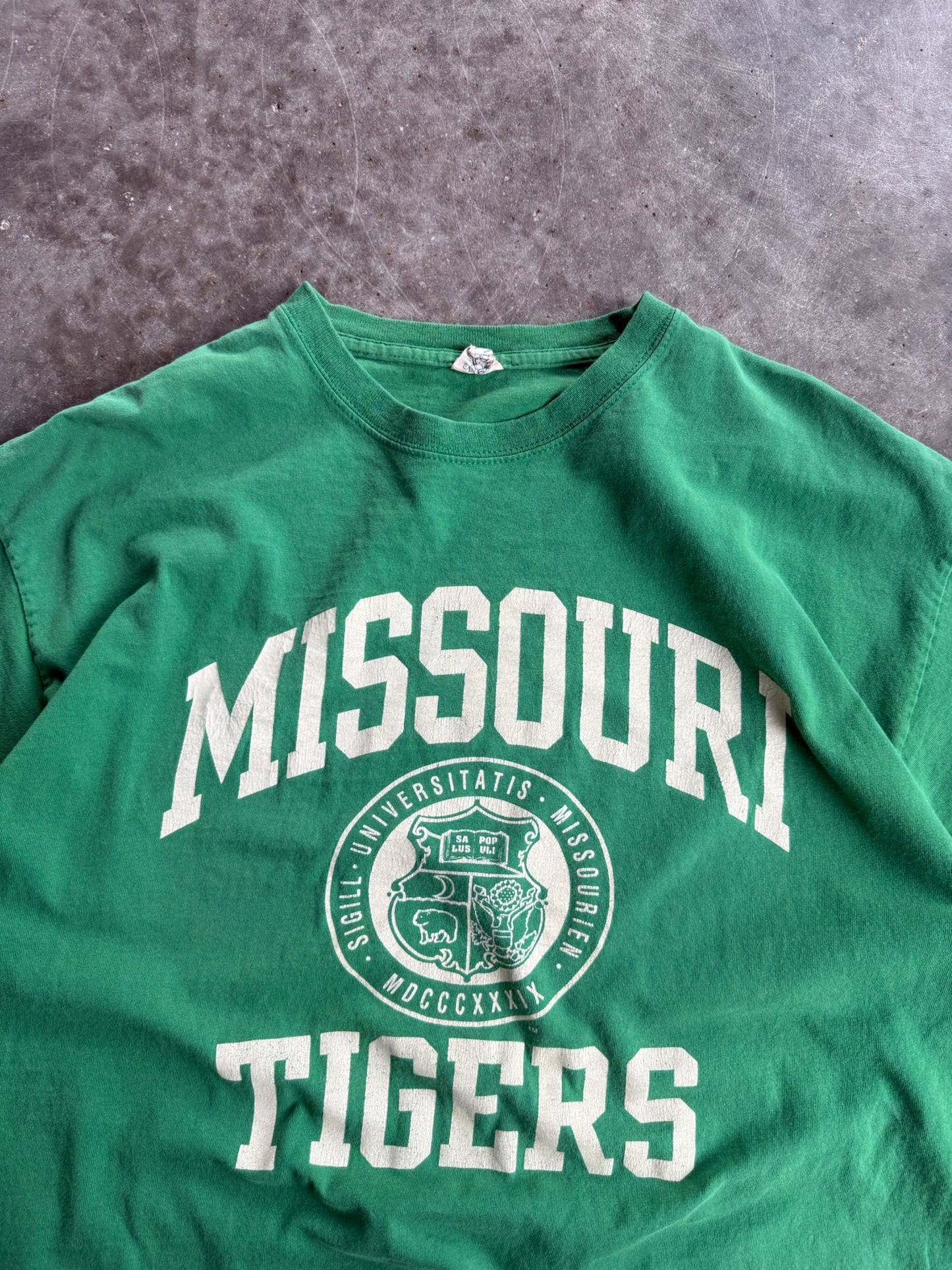 Vintage Green Missouri Tigers Shirt - XL