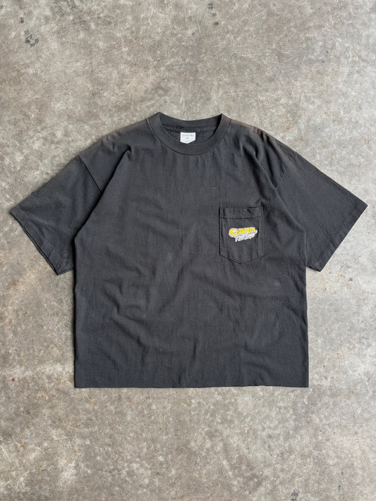 Vintage Black Cropped Camel Pool League Shirt - XL