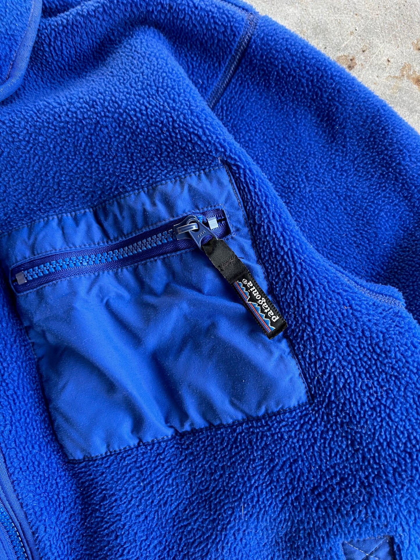 Vintage Blue Fleece Patagonia Zip Up - L