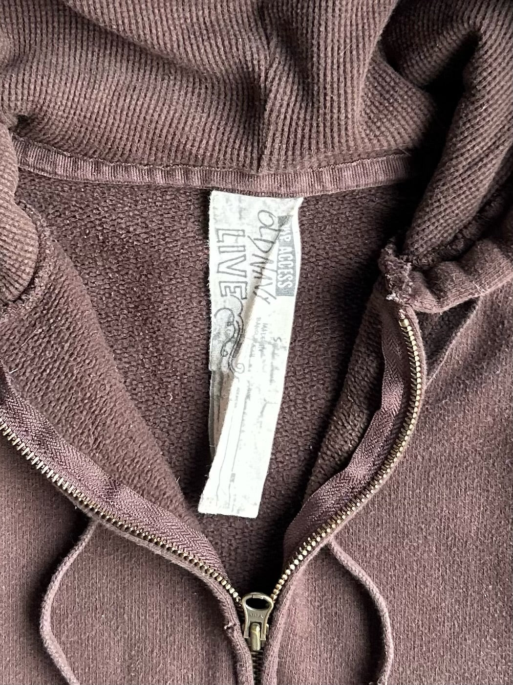 Vintage Brown Old Navy Zip Up Hoodie - S