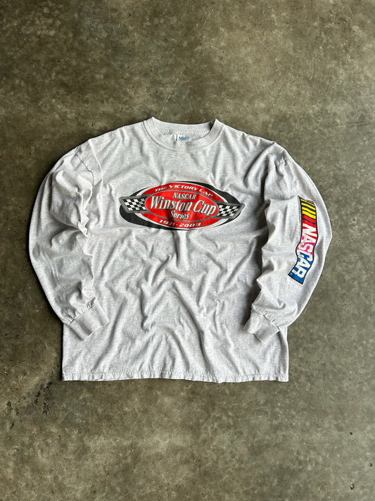 Vintage Grey Nascar Winston Cup Long Sleeve Shirt - XXL