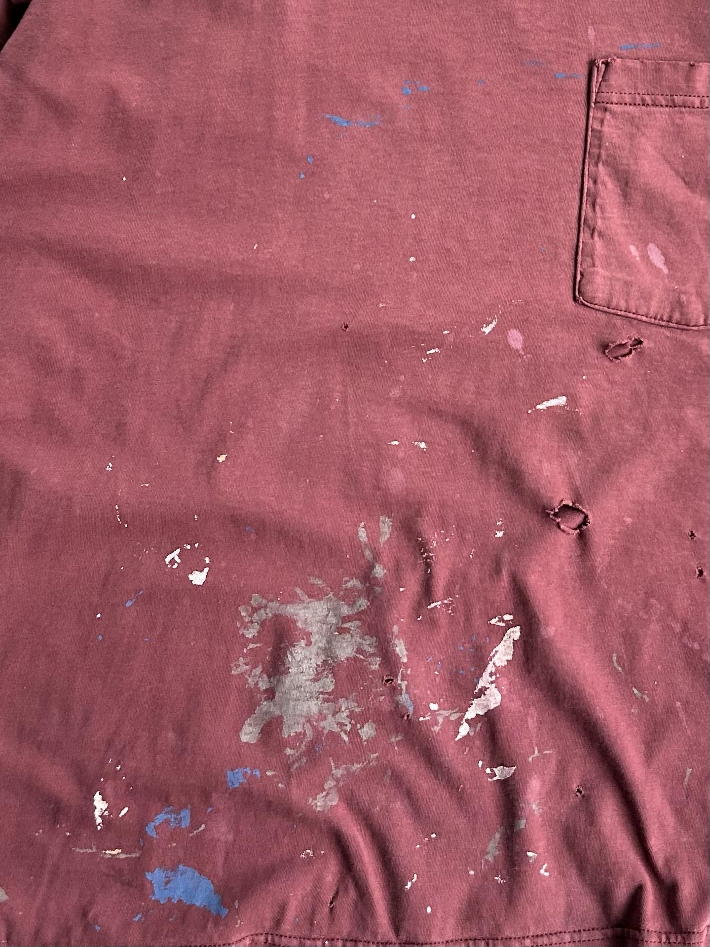 Vintage Distressed Maroon Blank Cherokee Tee - XL