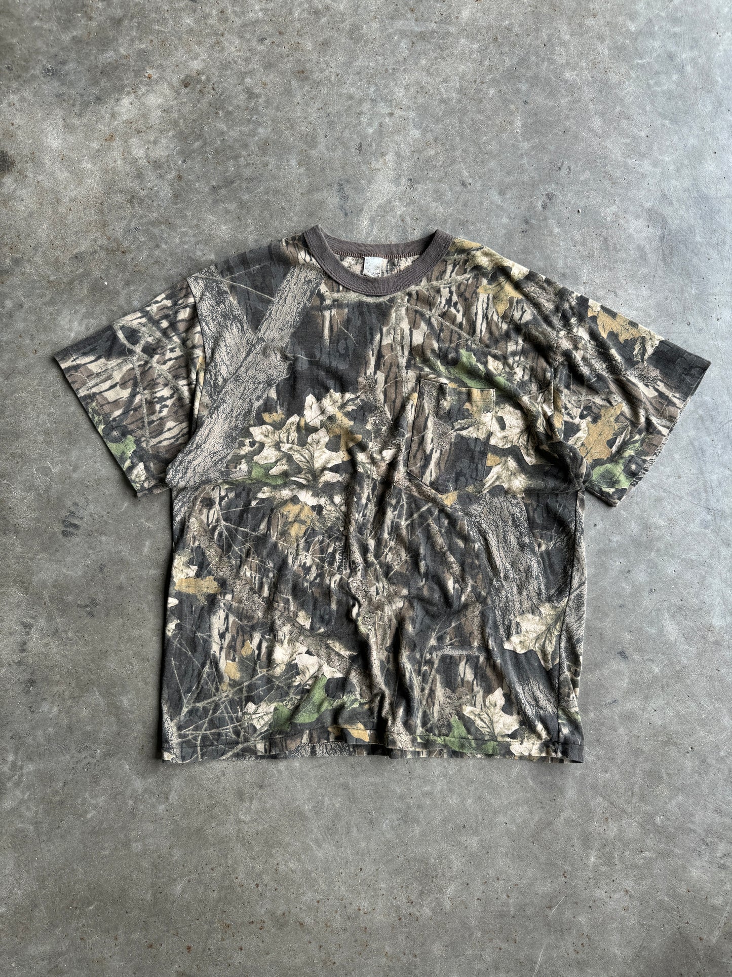 Faded Mossy Oak Camo Shirt - XL