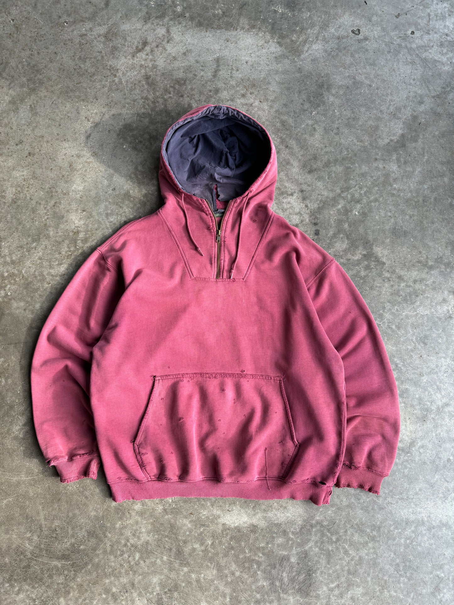 Vintage Eddie Bauer Quarter Zip Hoodie - M