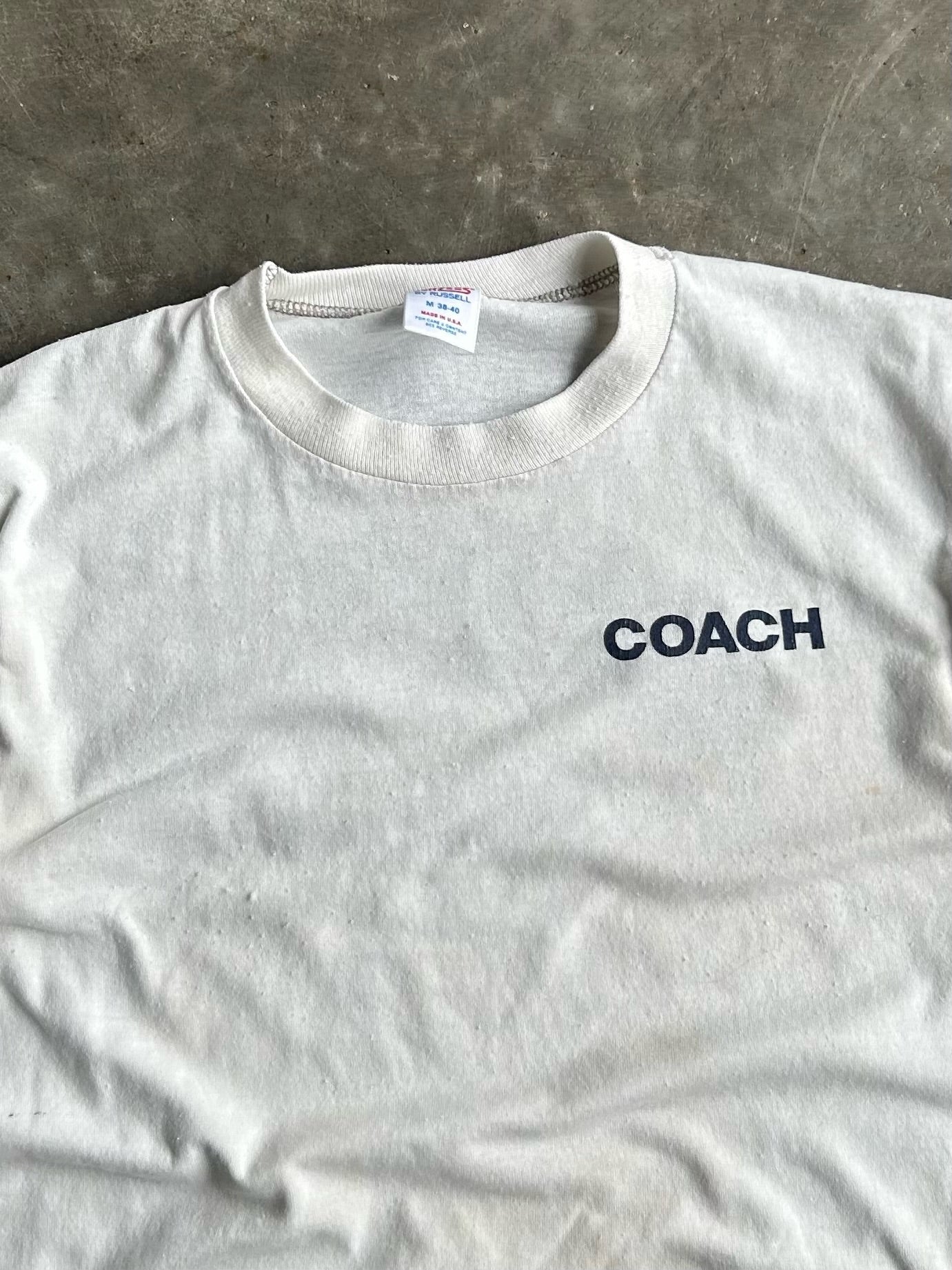 Vintage White Coach Anchorage Special Olympics Tee - M