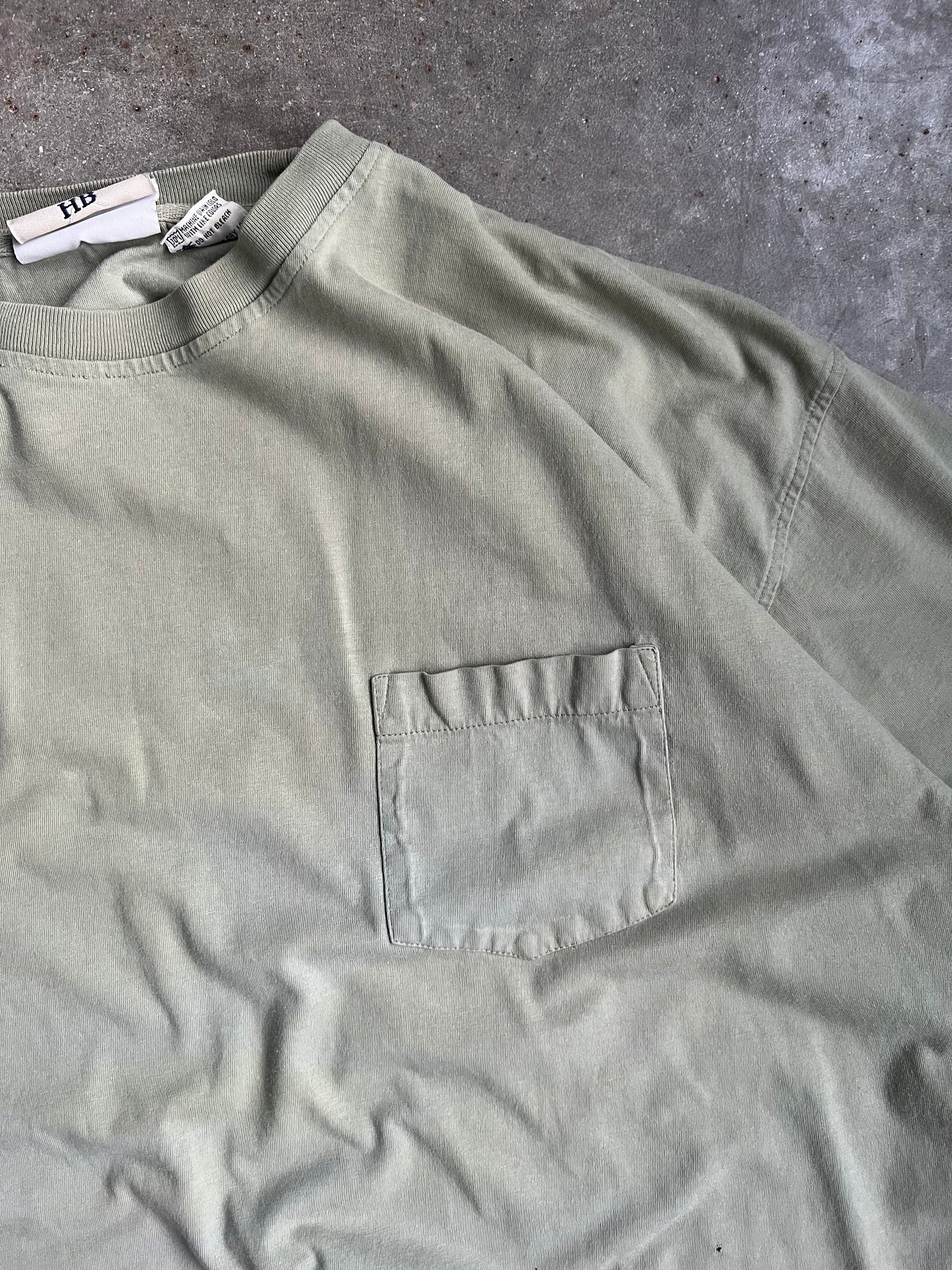 Vintage Blank Faded Pistachio Shirt - XXL
