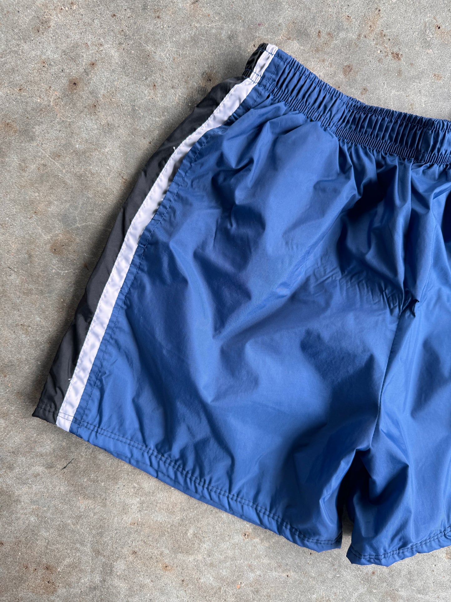 Vintage Reworked Blue Nike Shorts - YXL