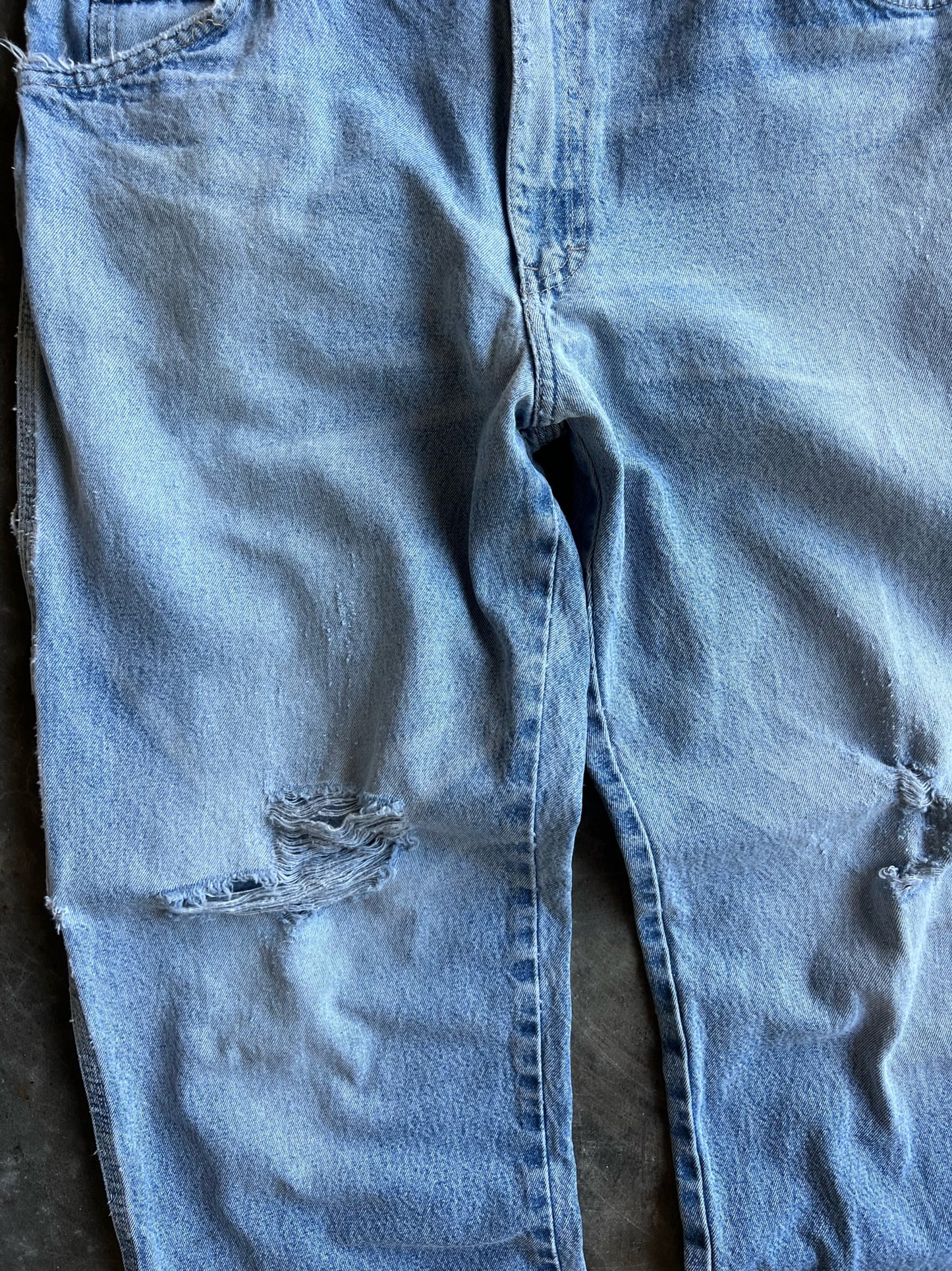 Vintage Distressed Light Wash Dickies Carpenter Pants - 34