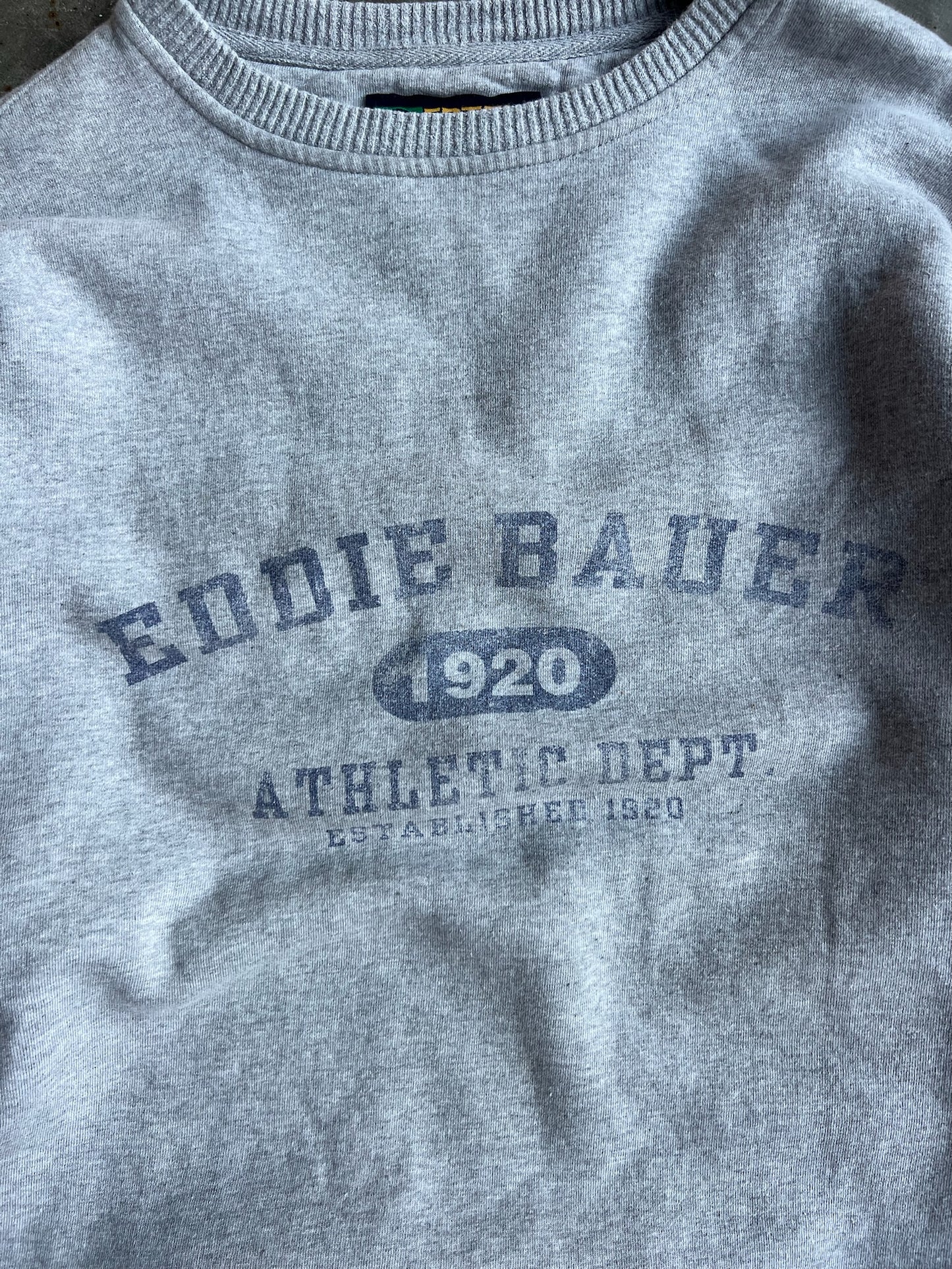 Vintage Grey Eddie Bauer Crew - S