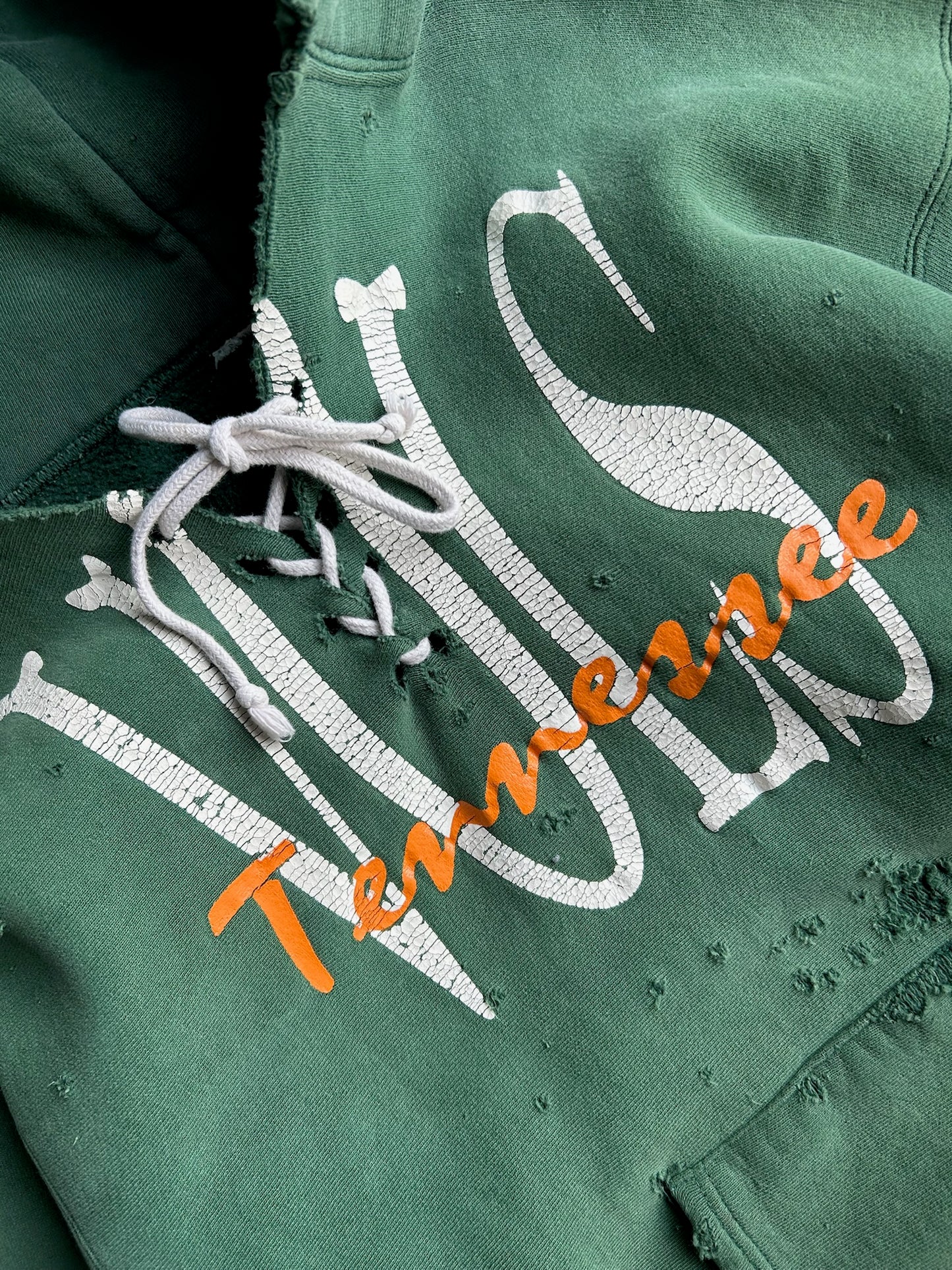 Vintage Lace Up Tennessee Vols Hoodie - L