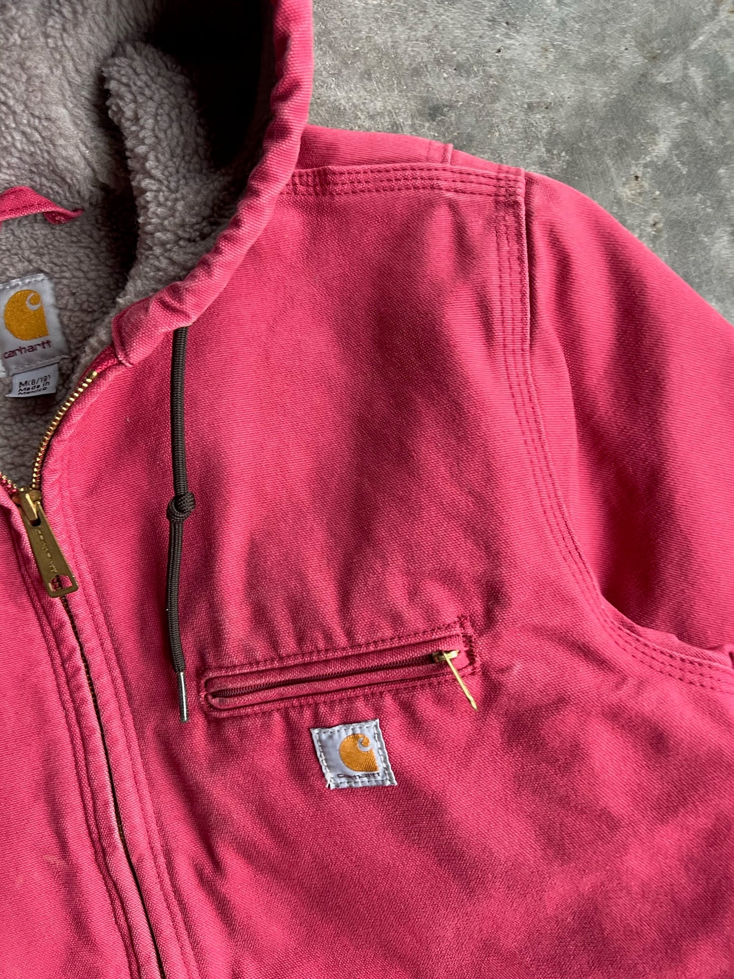 Vintage Hot Pink Fleeced Lined Carhartt Jacket - M