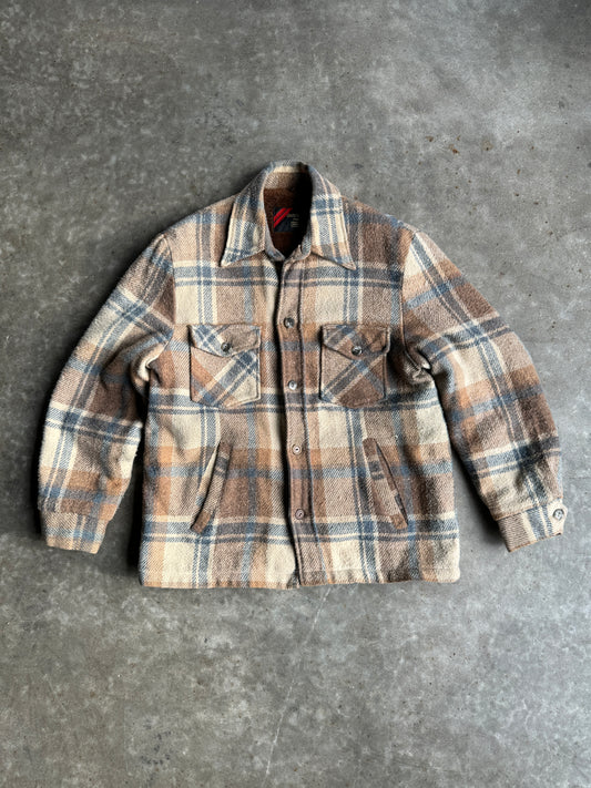 Vintage Sears Fleece Lined Flannel Jacket - M