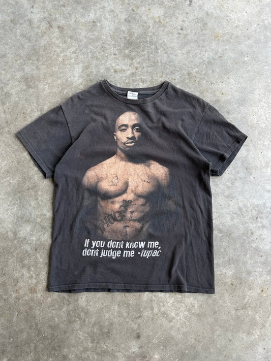 Vintage Tupac Quote Graphic Tee - M