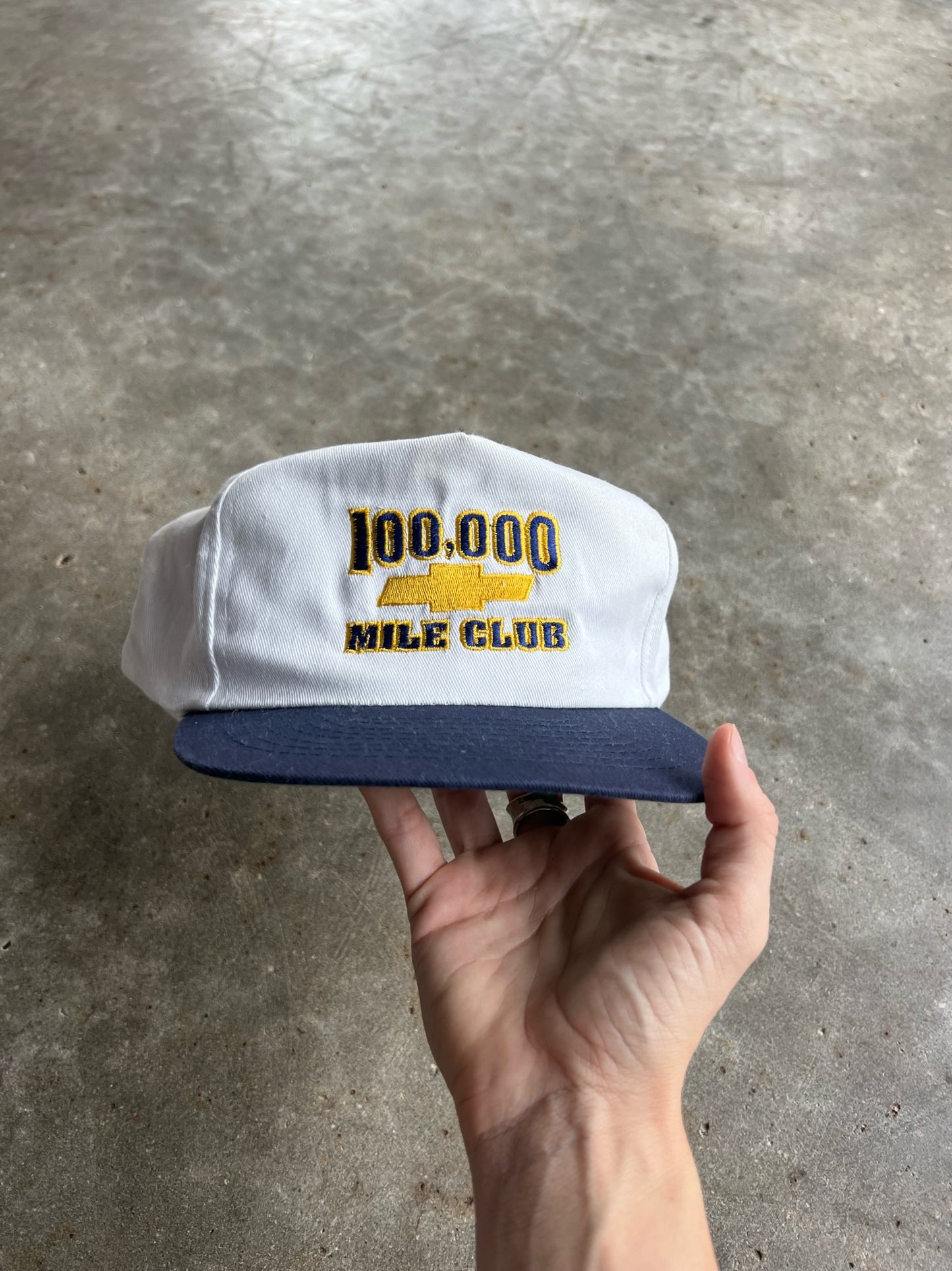 Vintage Chevy 100,000 Miles Club Snapback Hat