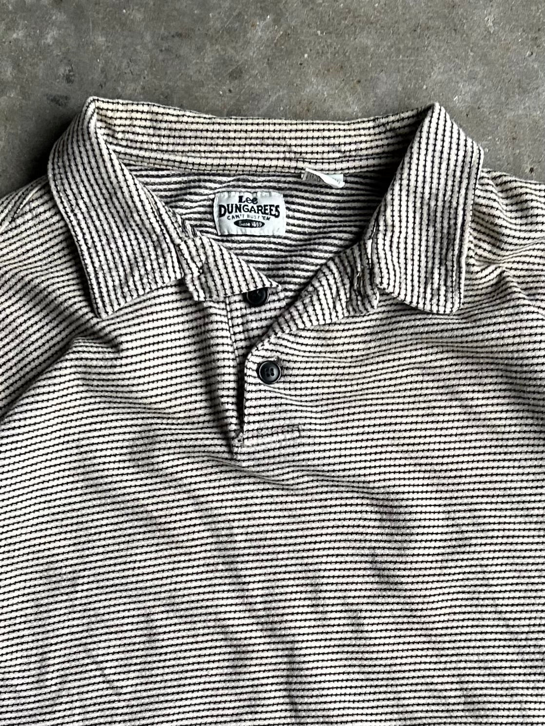 Vintage Lee Dungarees Striped Polo - M