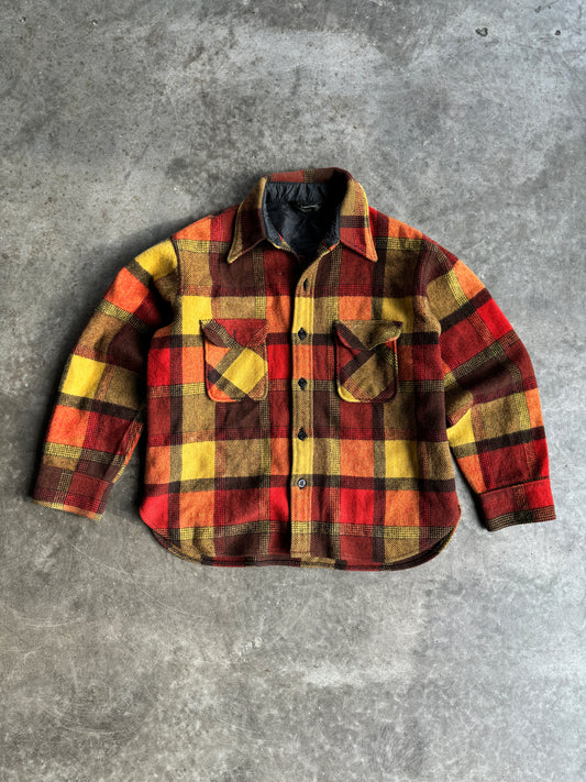 Vintage Towncraft Red Yellow Flannel Jacket - XL