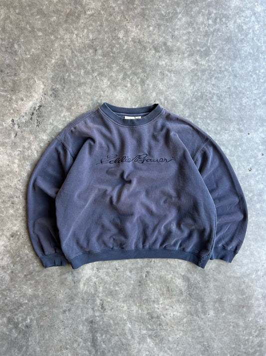 Vintage Navy Eddie Bauer Crew - L